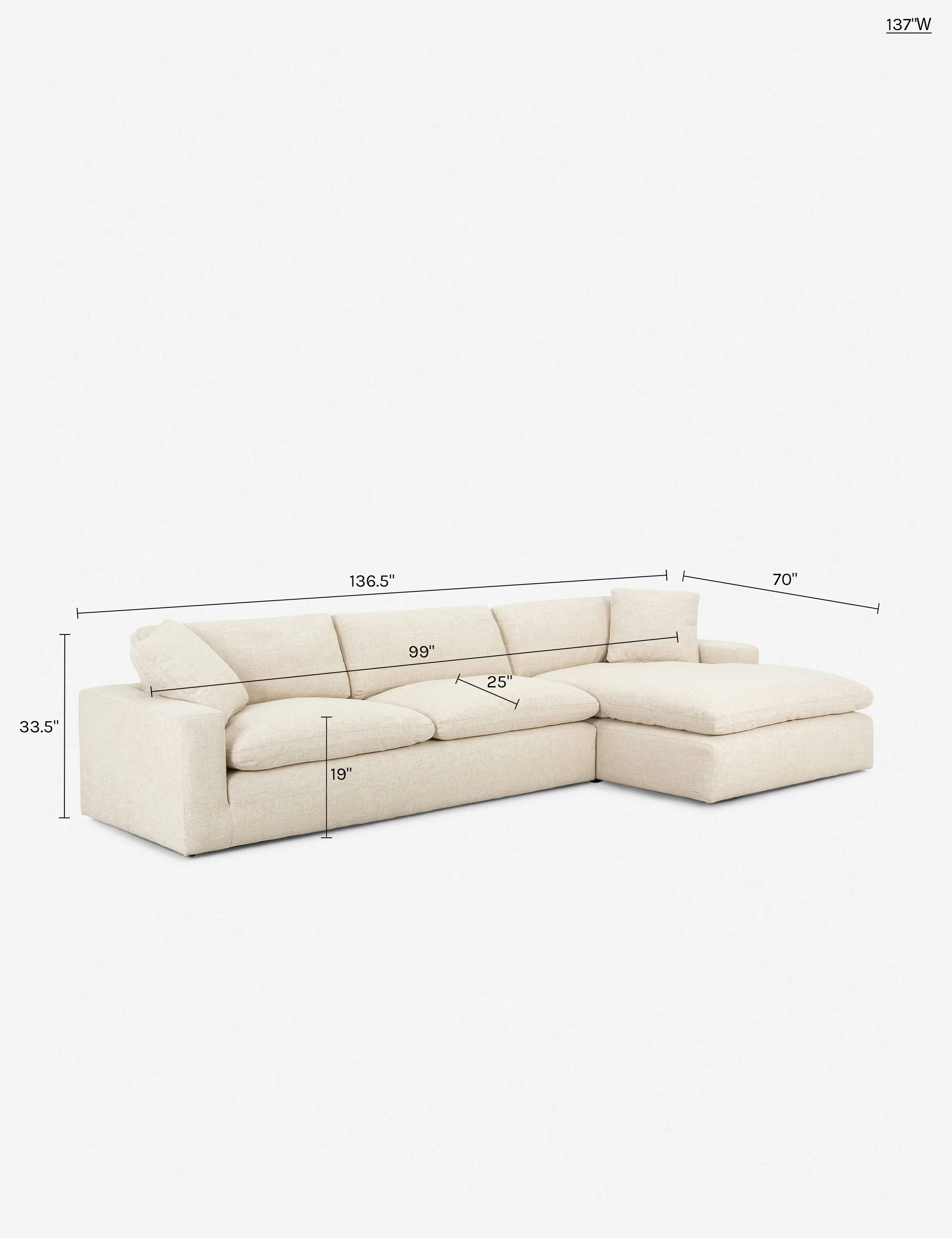 Contemporary Fabric Sectional Sofas