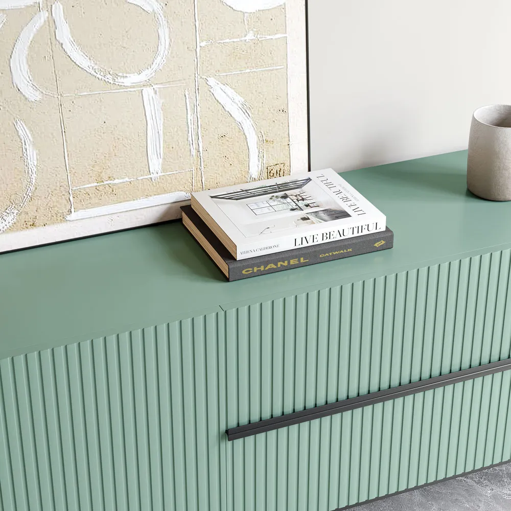 Modern Fluted TV Stand for 70-75 inch TVs Modern Fluted TV Stand for 70-75 inch TVs