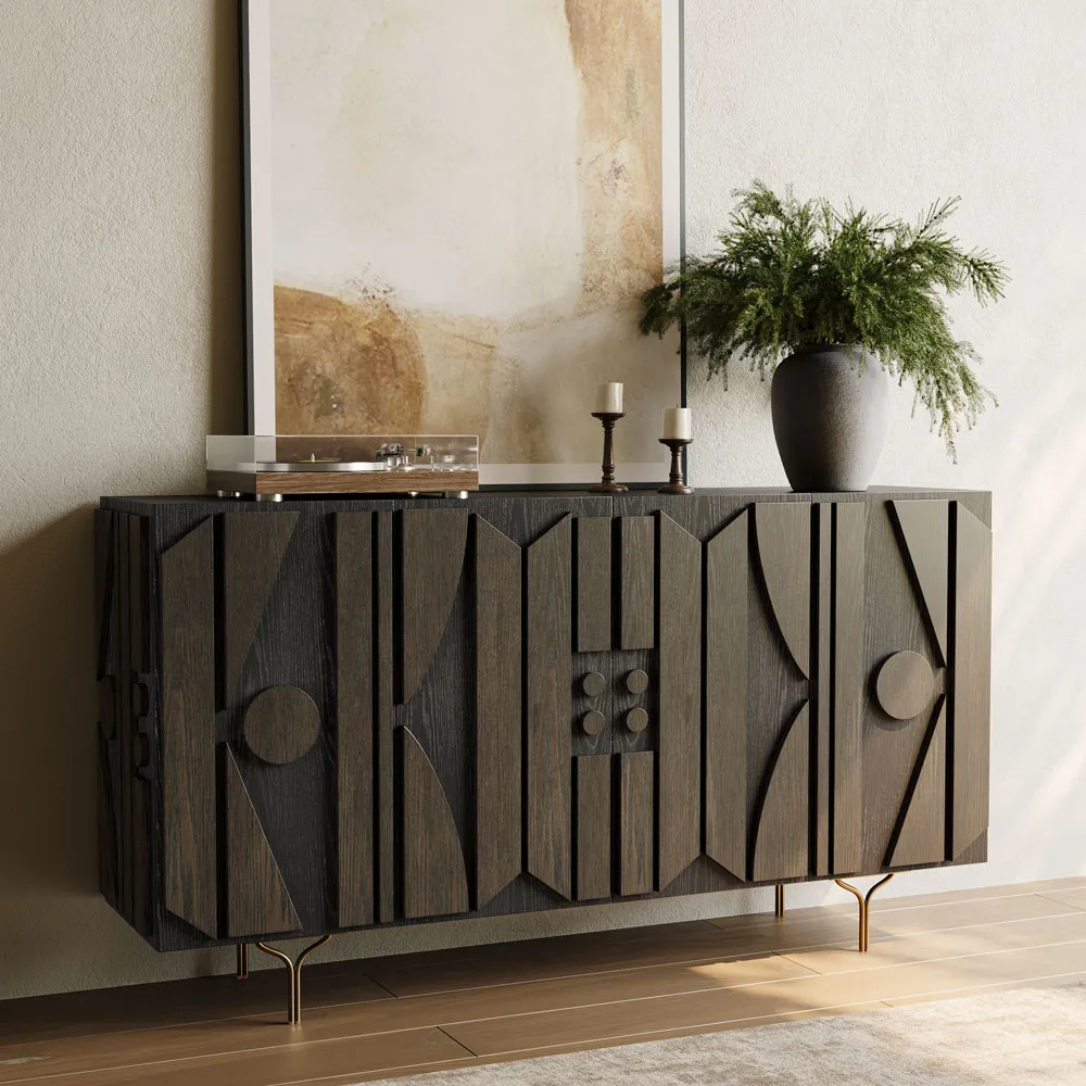 Mid-Century Modern Tall TV Stand