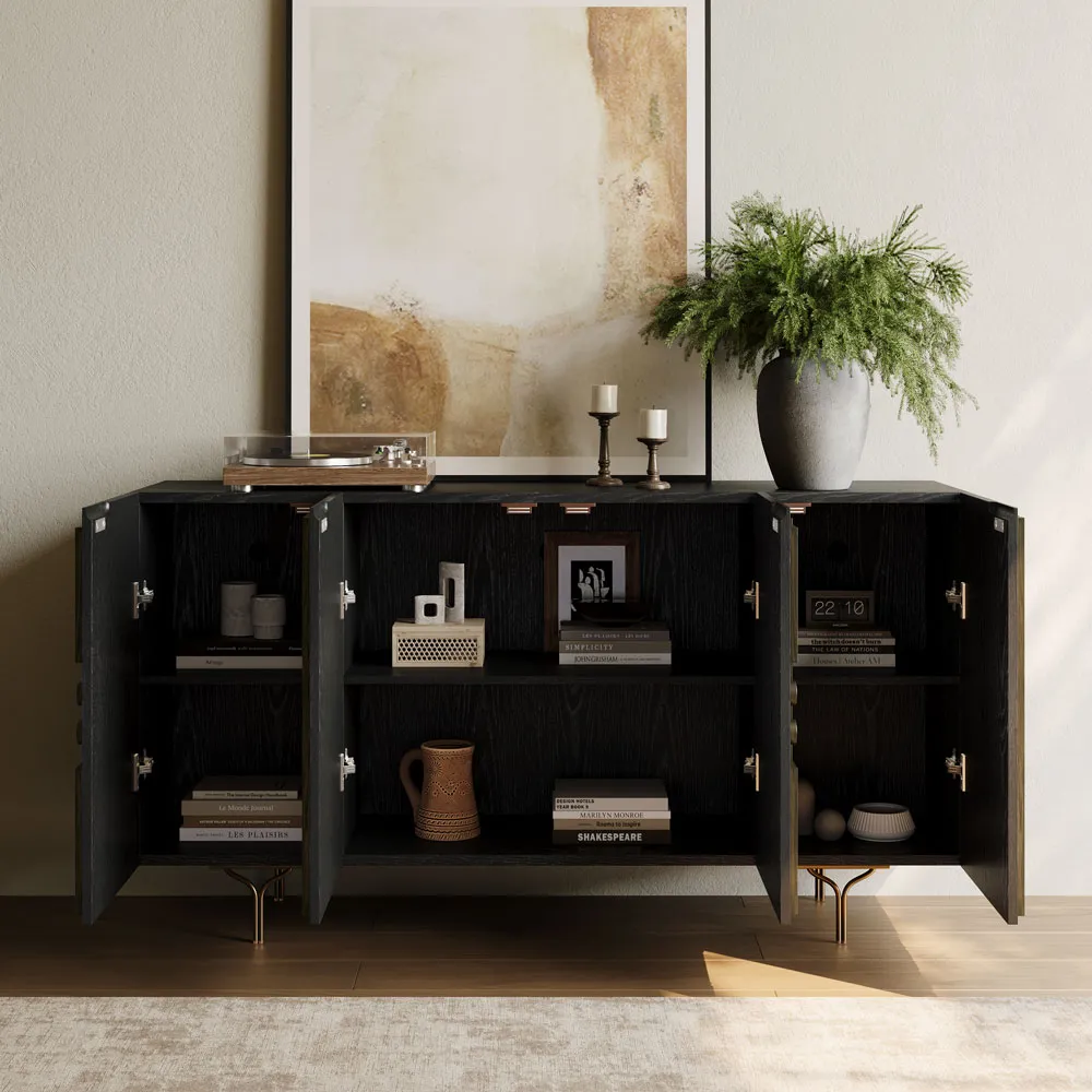 Mid-Century Modern Tall TV Stand