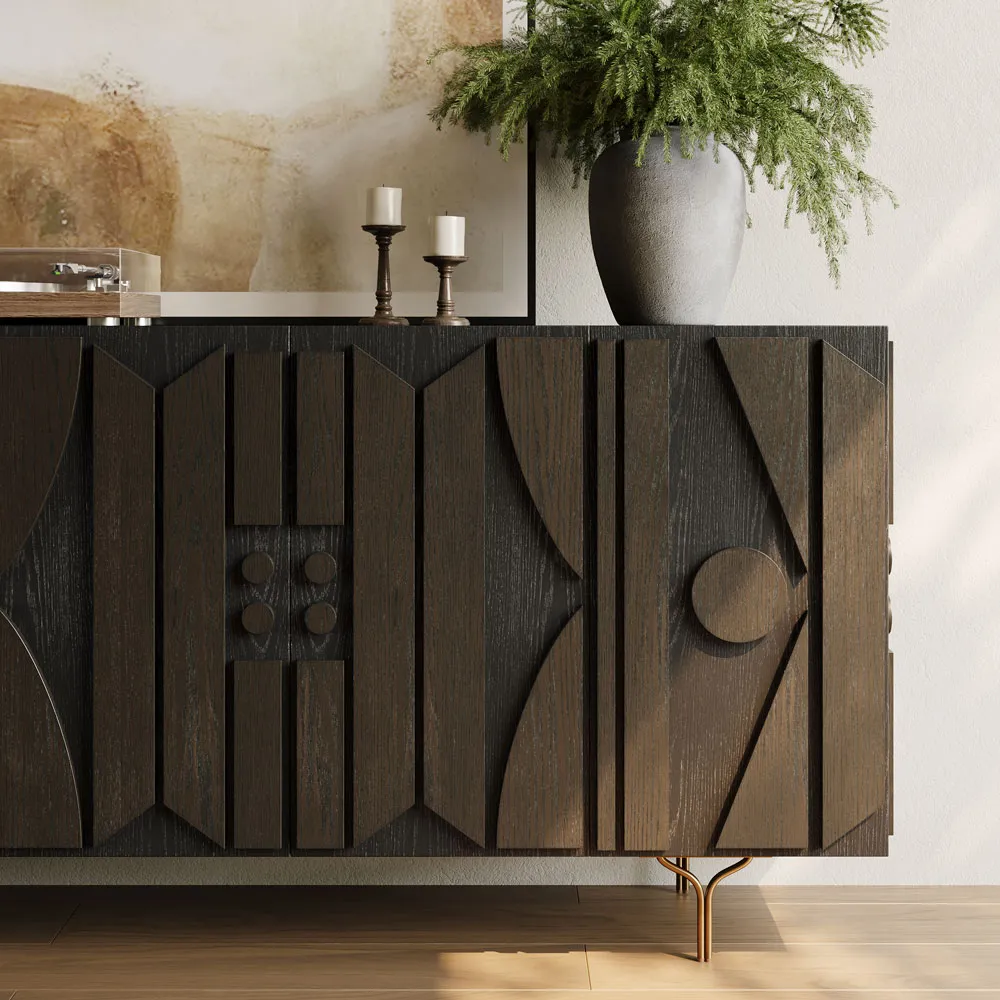 Mid-Century Modern Tall TV Stand