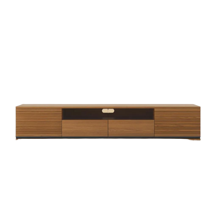 Mid-Century Modern TV Stand with Adjustable Light
