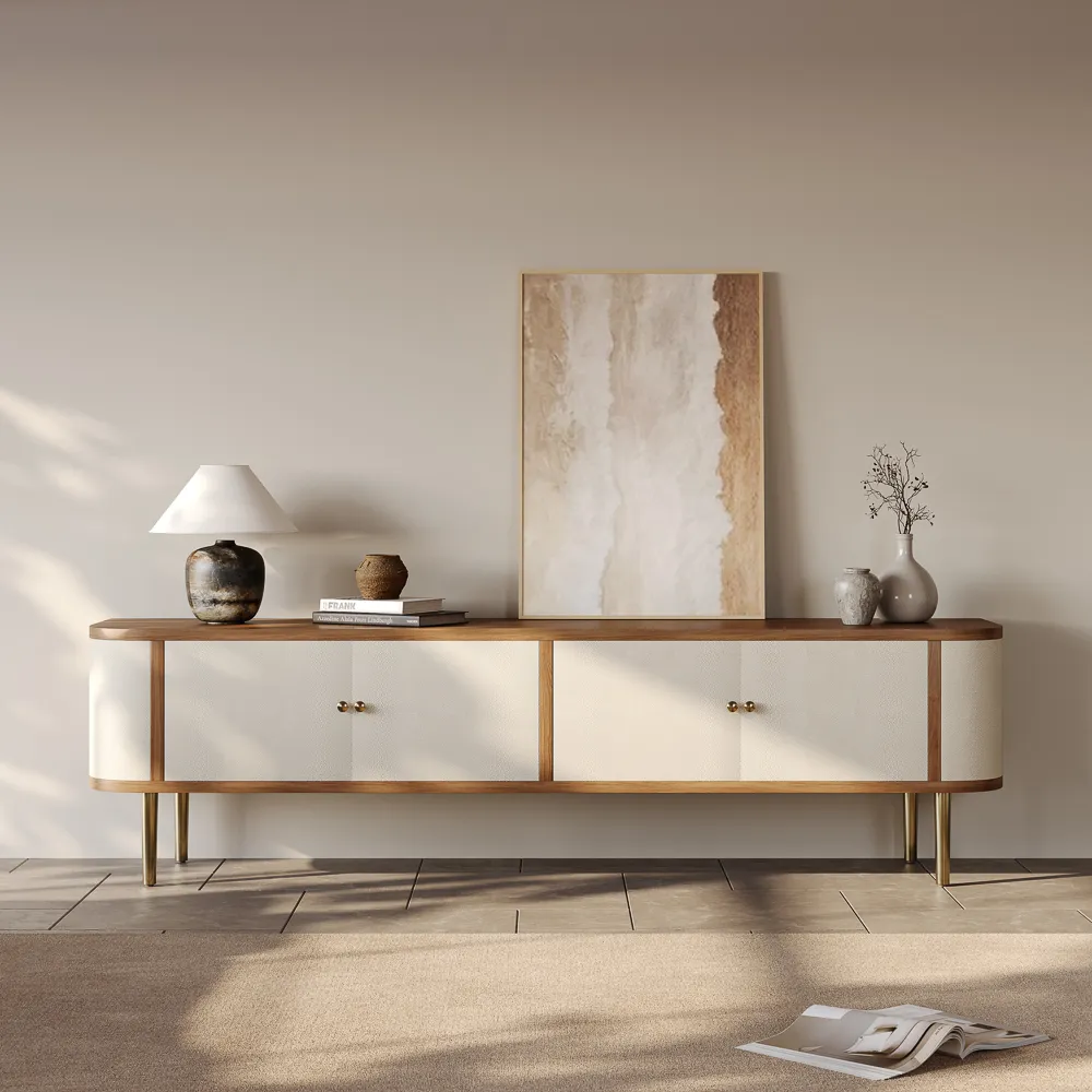 Luxury TV Stand with Gold Legs