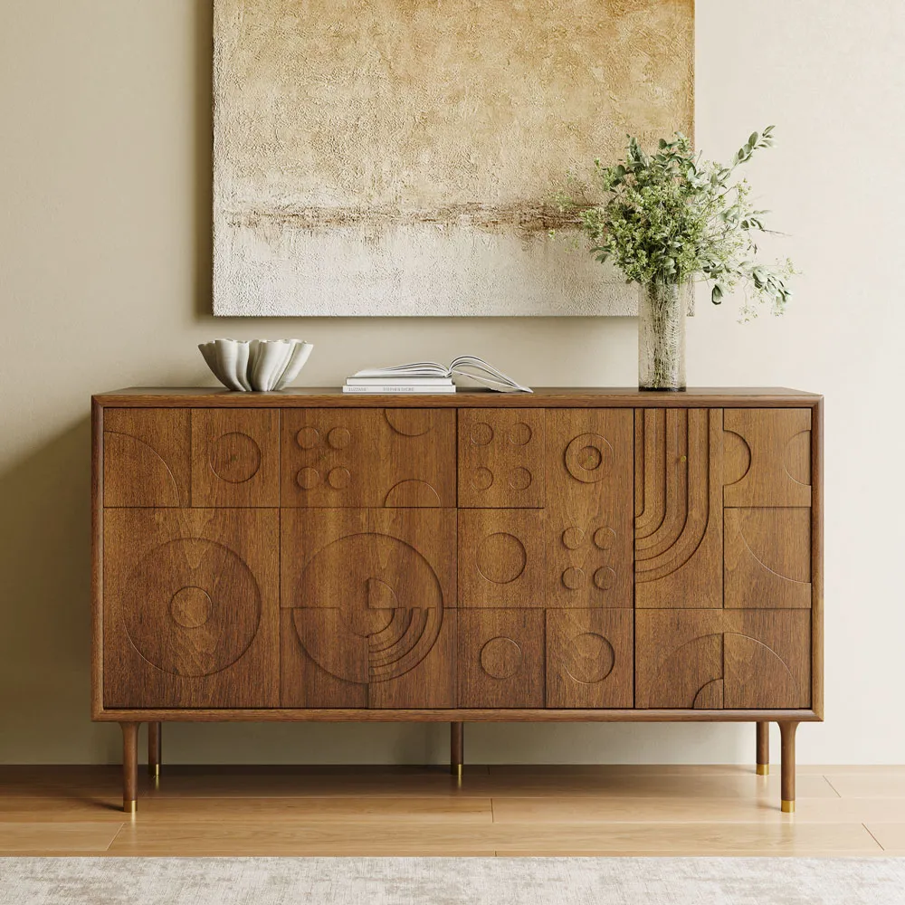 Mid-Century Modern Tall TV Stand