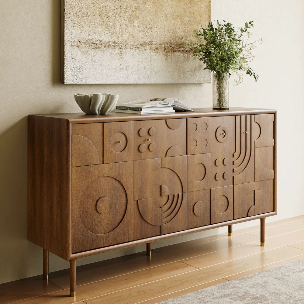 Mid-Century Modern Tall TV Stand
