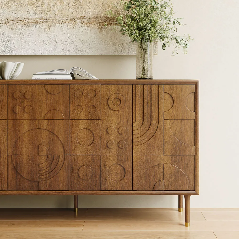 Mid-Century Modern Tall TV Stand