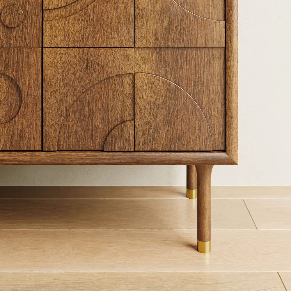 Mid-Century Modern Tall TV Stand