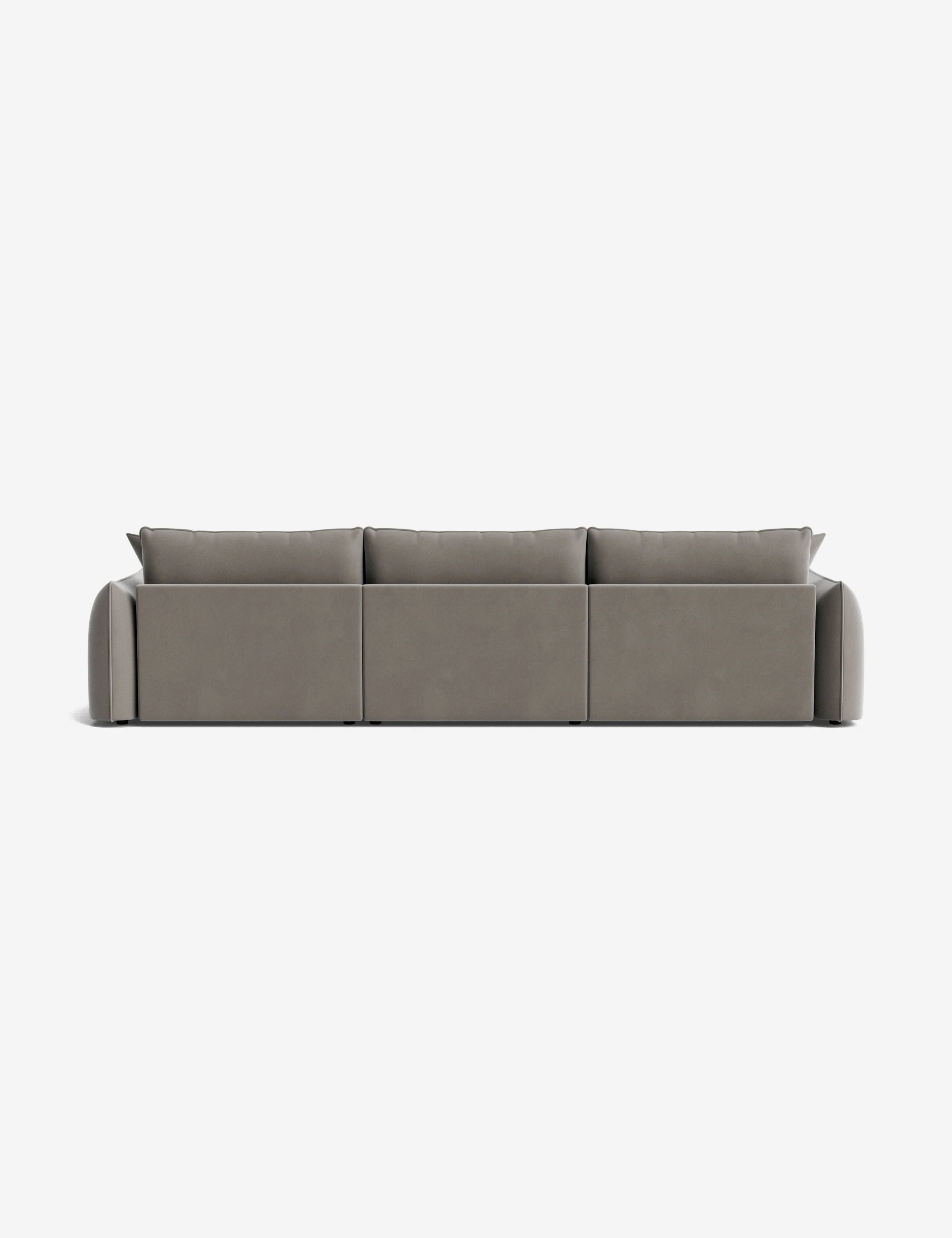 Green Modular Sectional Sofa With Ottoman