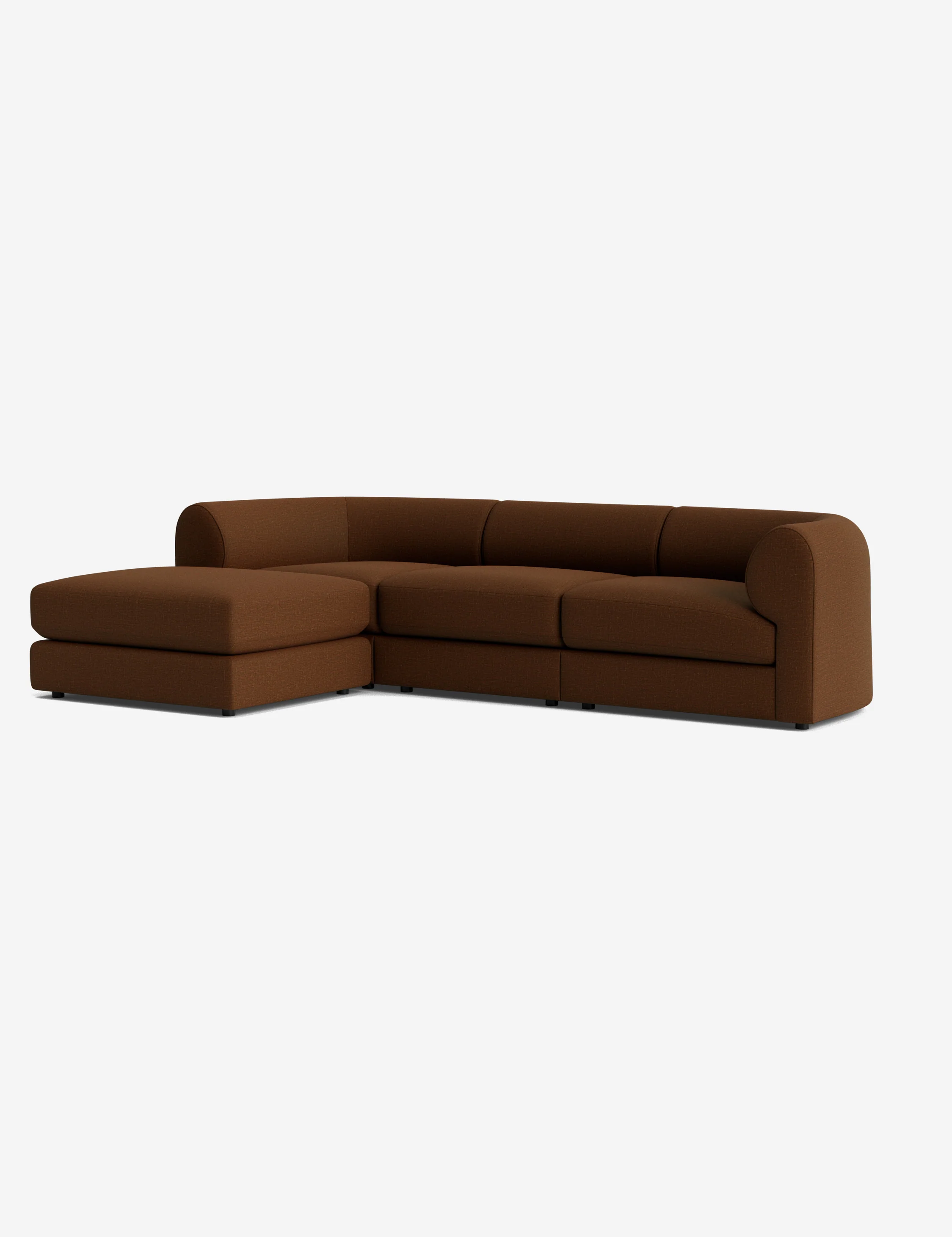 Brown Modular Sectional Sofa with Ottoman Brown Modular Sectional Sofa with Ottoman