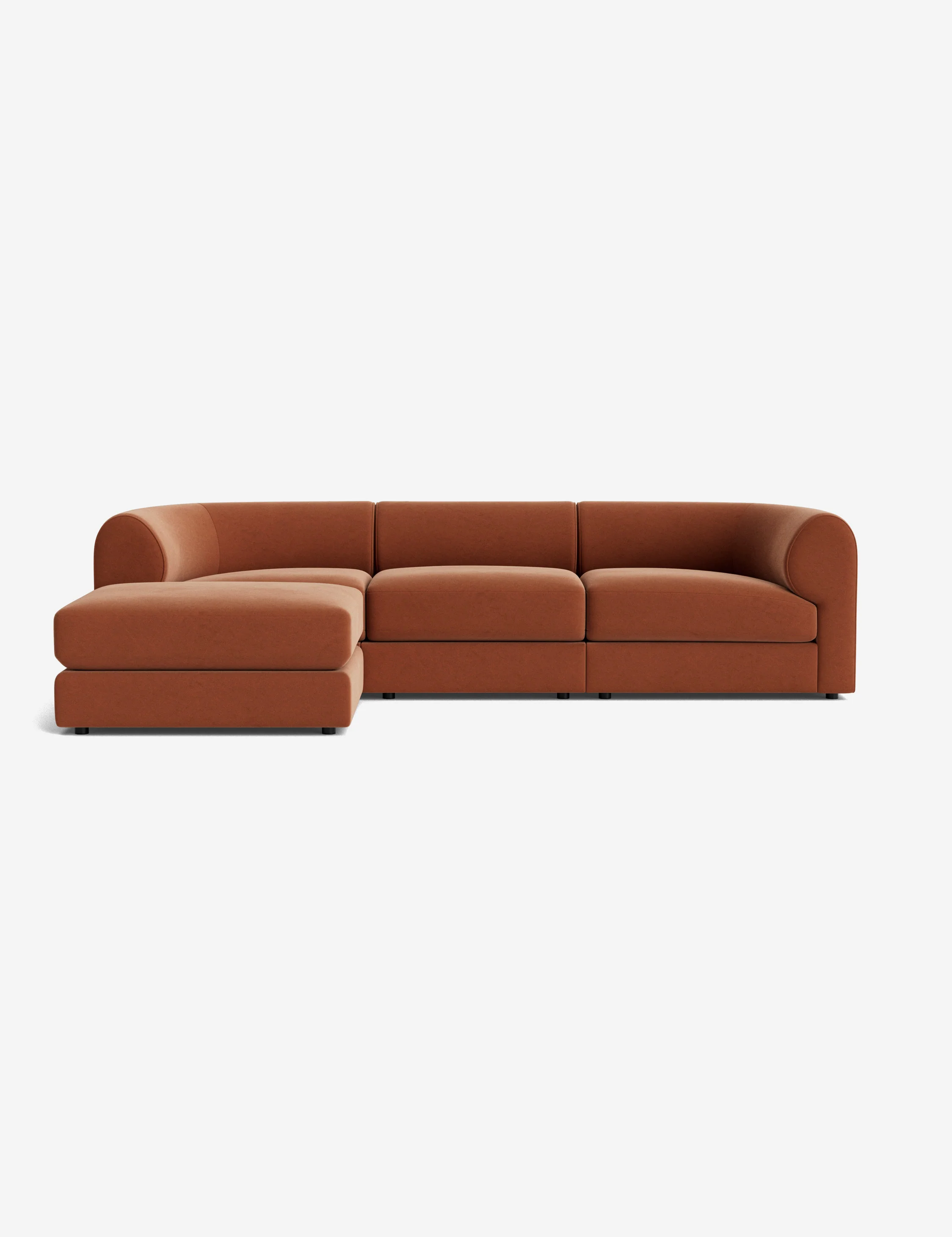 Brown Modular Sectional Sofa with Ottoman Brown Modular Sectional Sofa with Ottoman