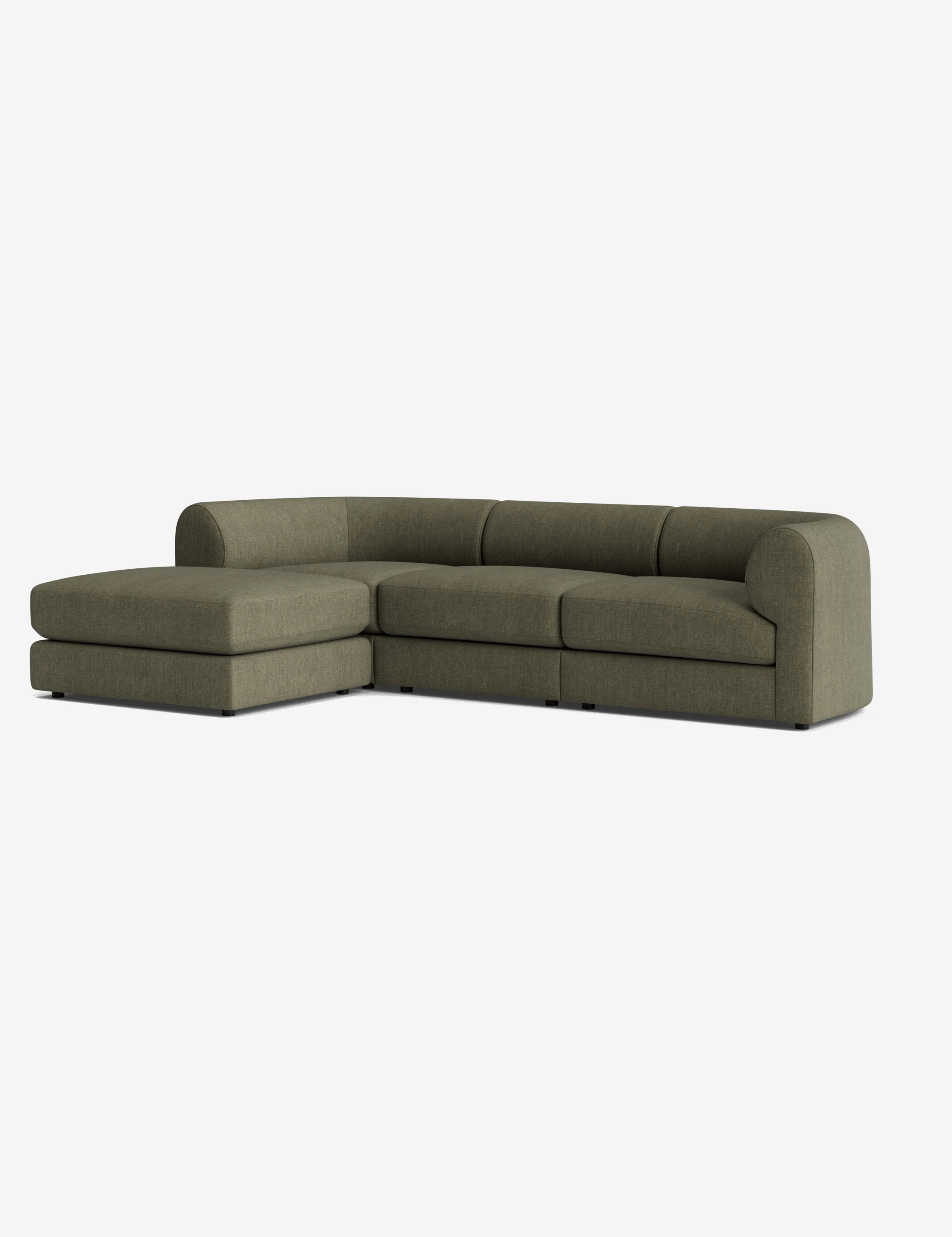 Brown Modular Sectional Sofa with Ottoman Brown Modular Sectional Sofa with Ottoman
