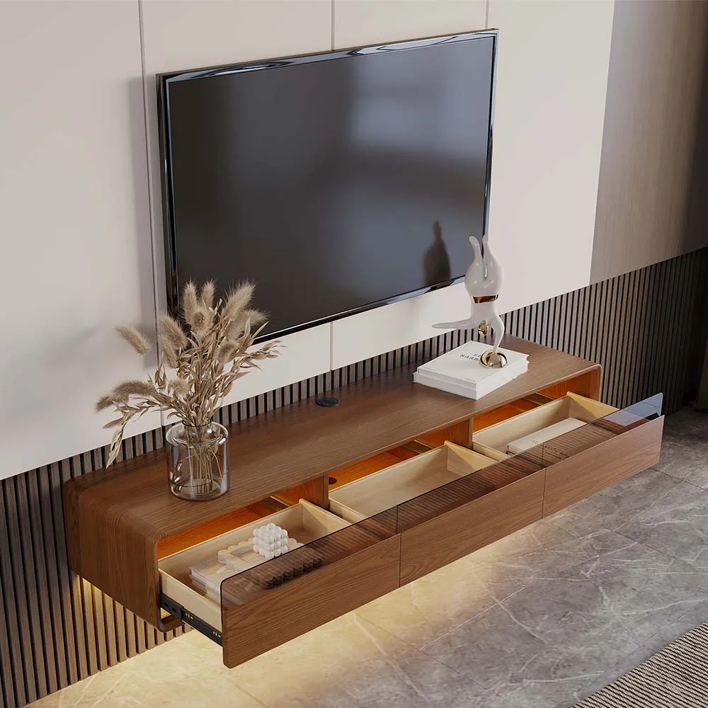Walnut Floating TV Stand Walnut Floating TV Stand