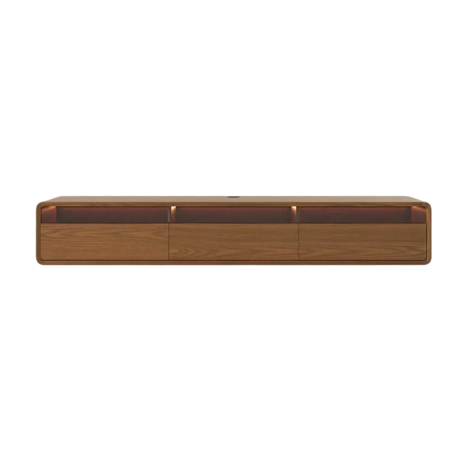 Walnut Floating TV Stand