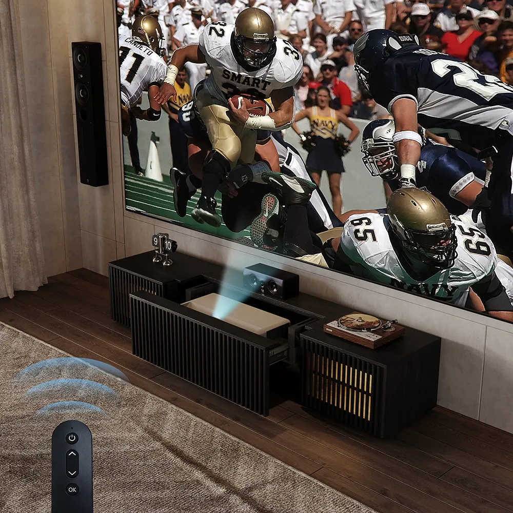Modern Electric Ultra-short Throw Projector TV Cabinet with LED Lights