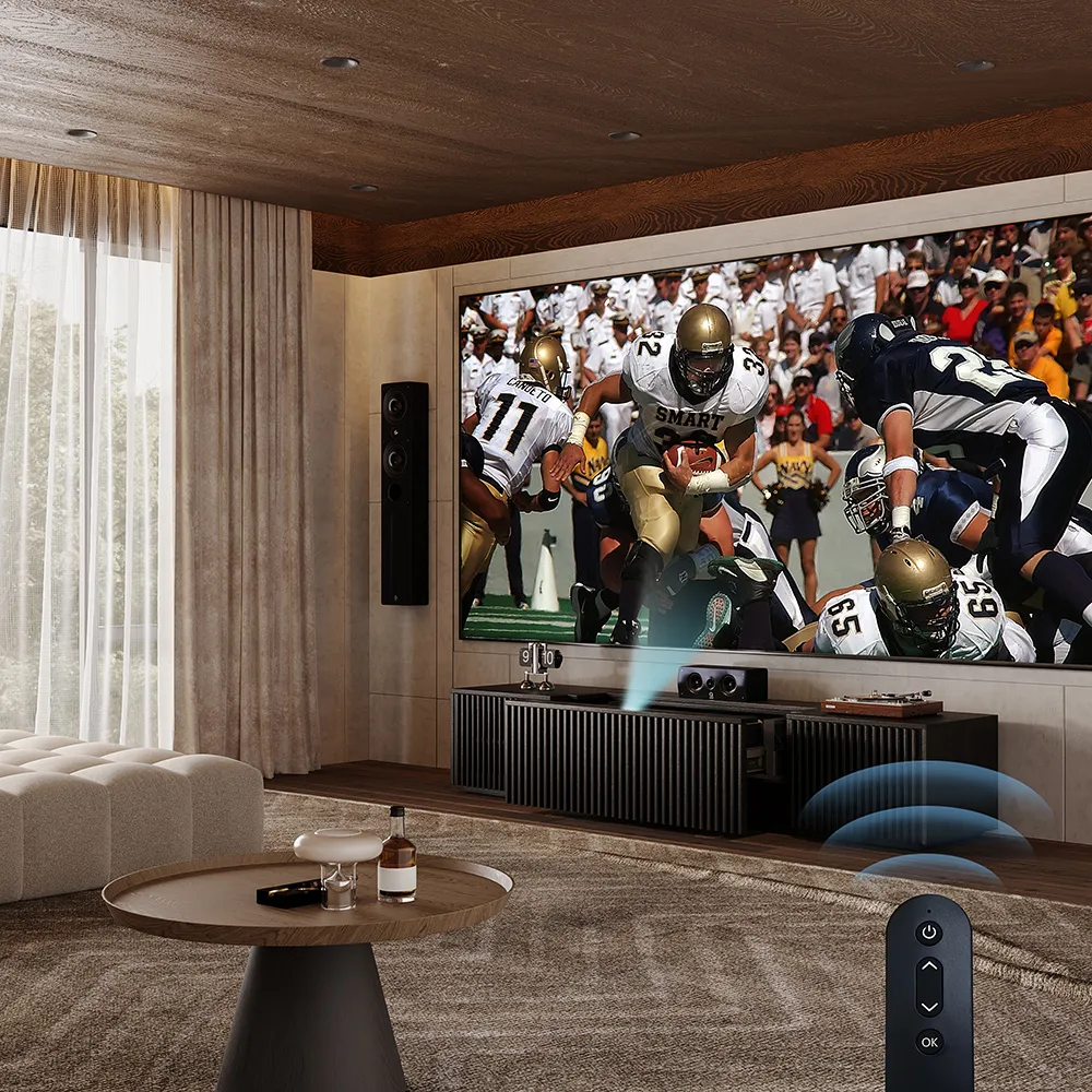 Modern Electric Ultra-short Throw Projector TV Cabinet with LED Lights