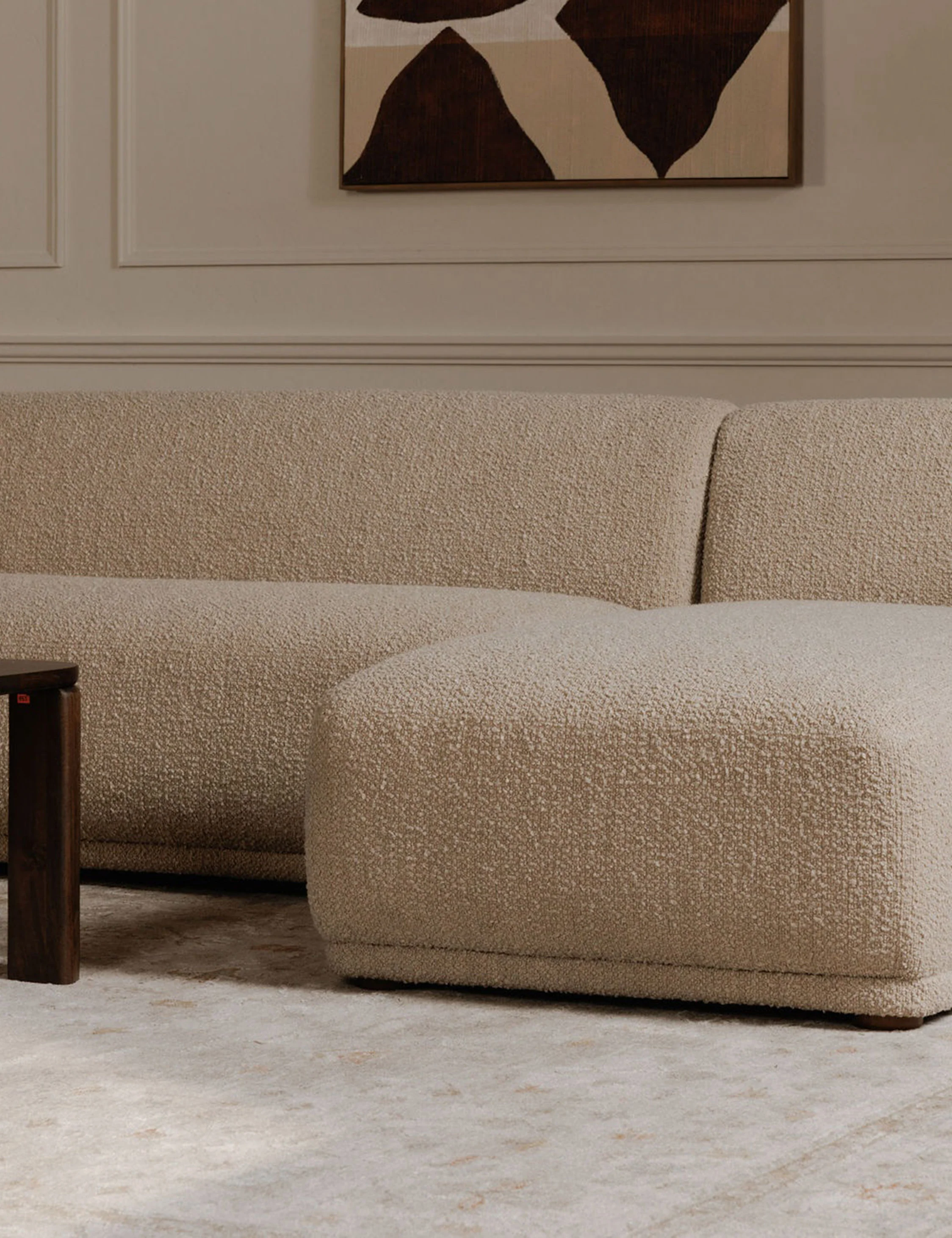 Beige Fabric Sectional Sofa Beige Fabric Sectional Sofa