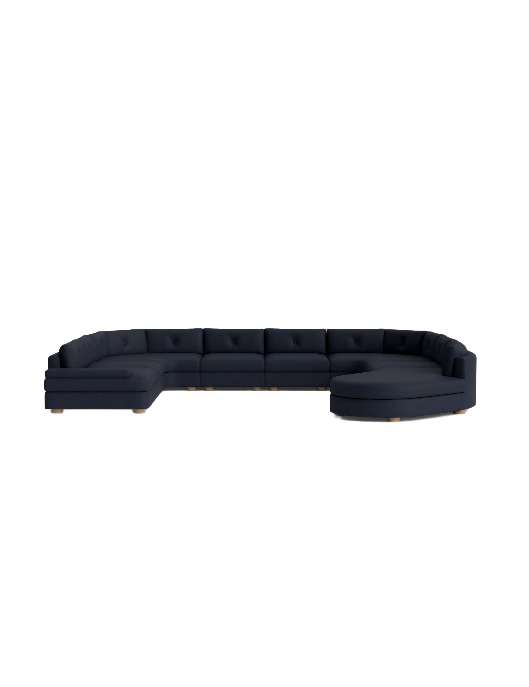 Blue Fabric Sectional Sofas