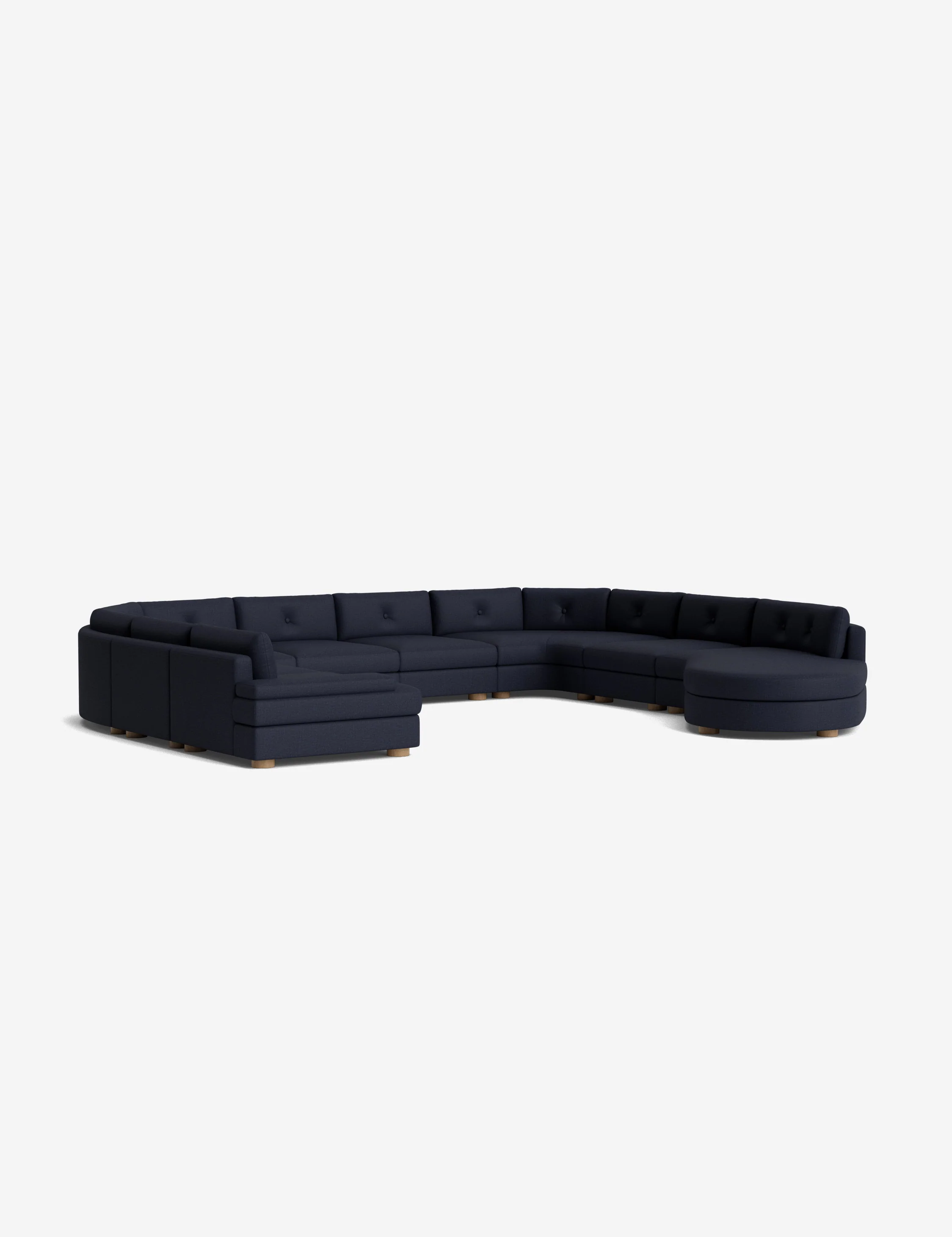 Blue Fabric Sectional Sofas