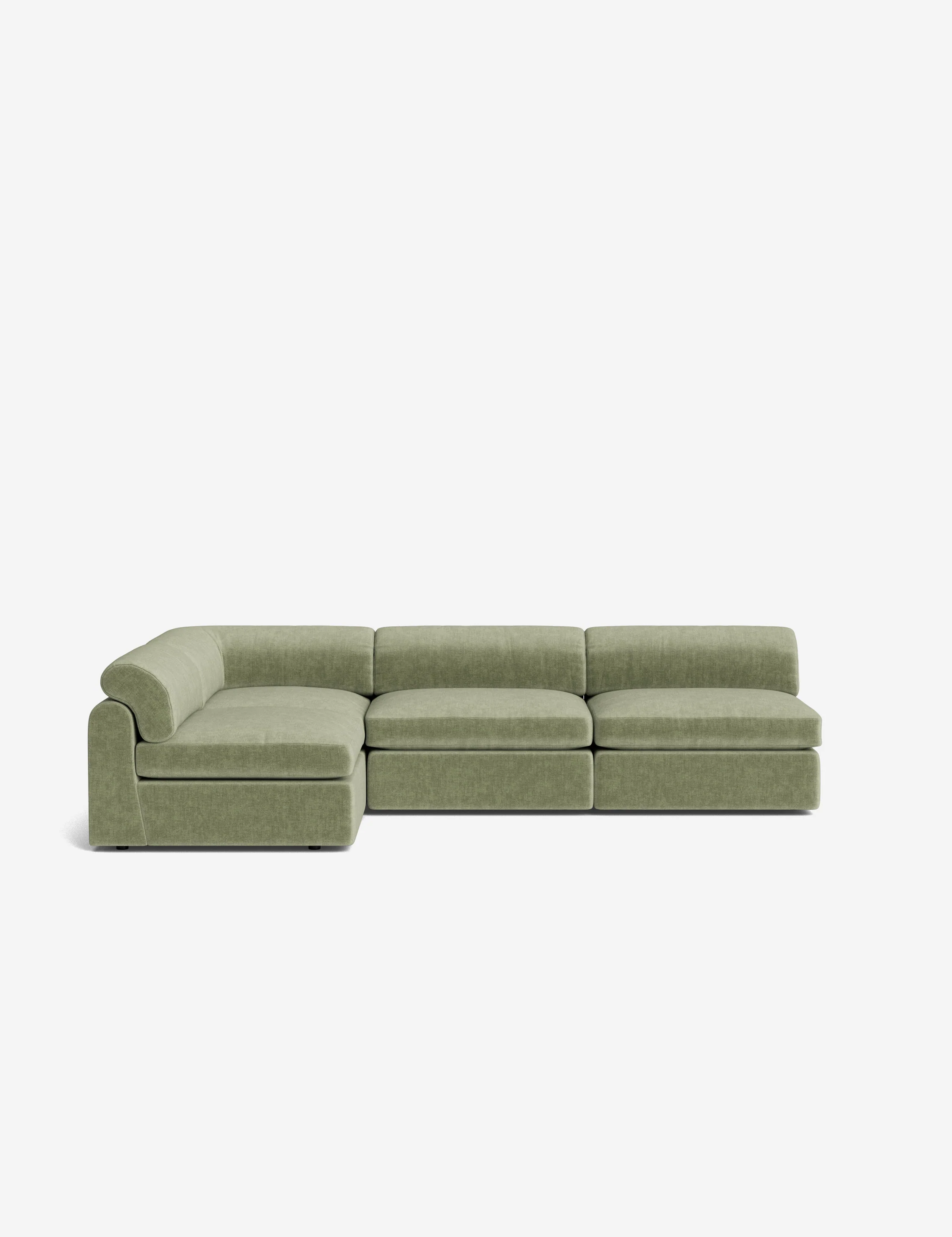 Boucle Velvet Corner Sofa Boucle Velvet Corner Sofa
