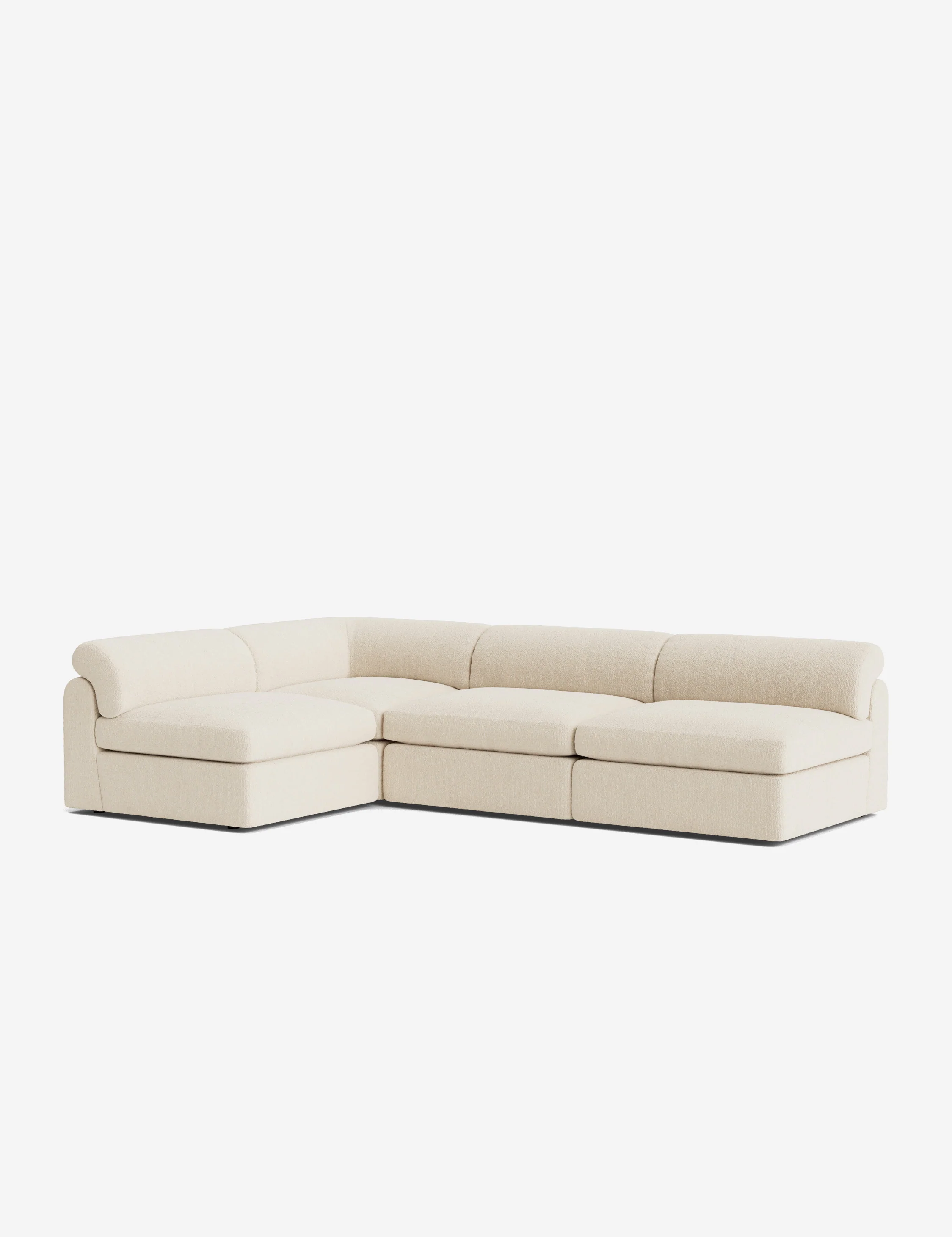 Boucle Velvet Corner Sofa Boucle Velvet Corner Sofa