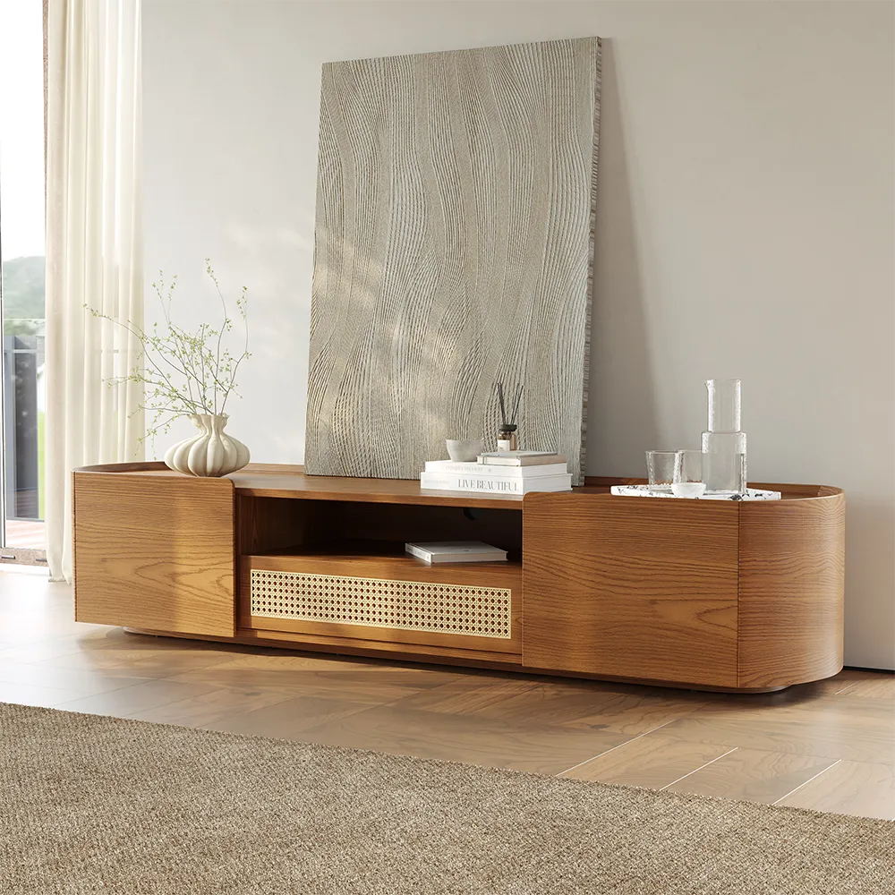 Mid-Century Modern Walnut TV Stand Mid-Century Modern Walnut TV Stand