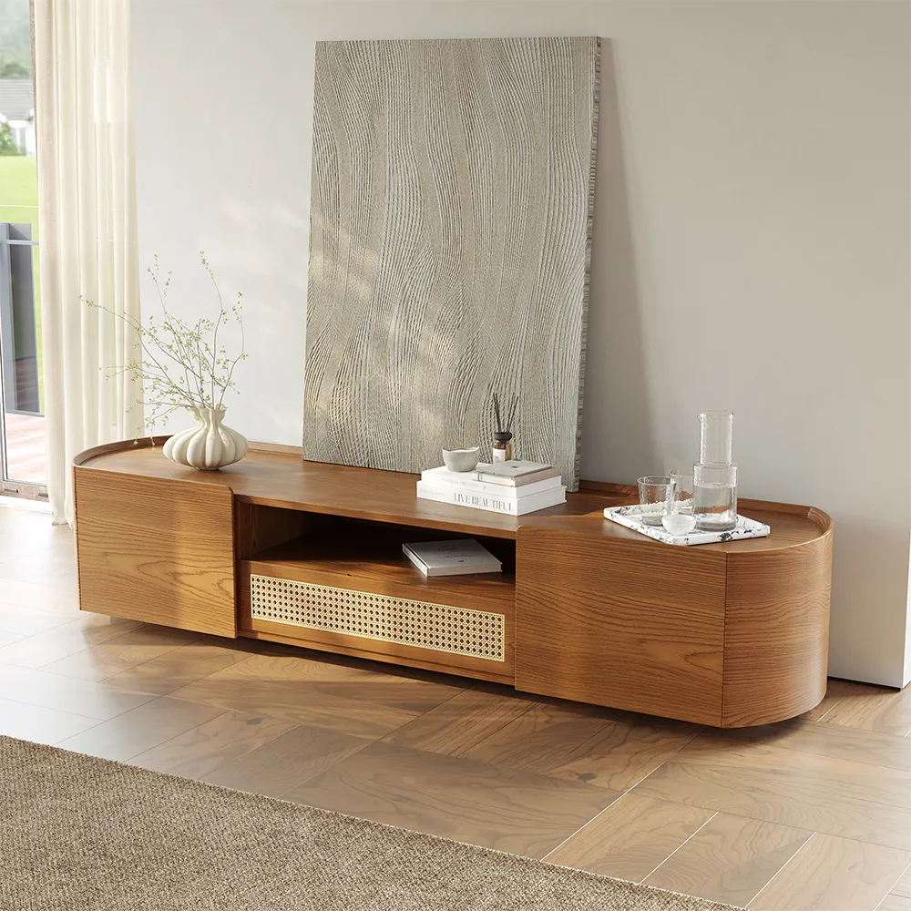 Mid-Century Modern Walnut TV Stand Mid-Century Modern Walnut TV Stand