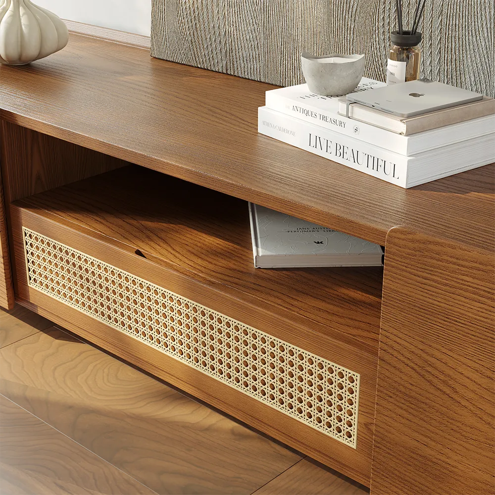 Mid-Century Modern Walnut TV Stand Mid-Century Modern Walnut TV Stand