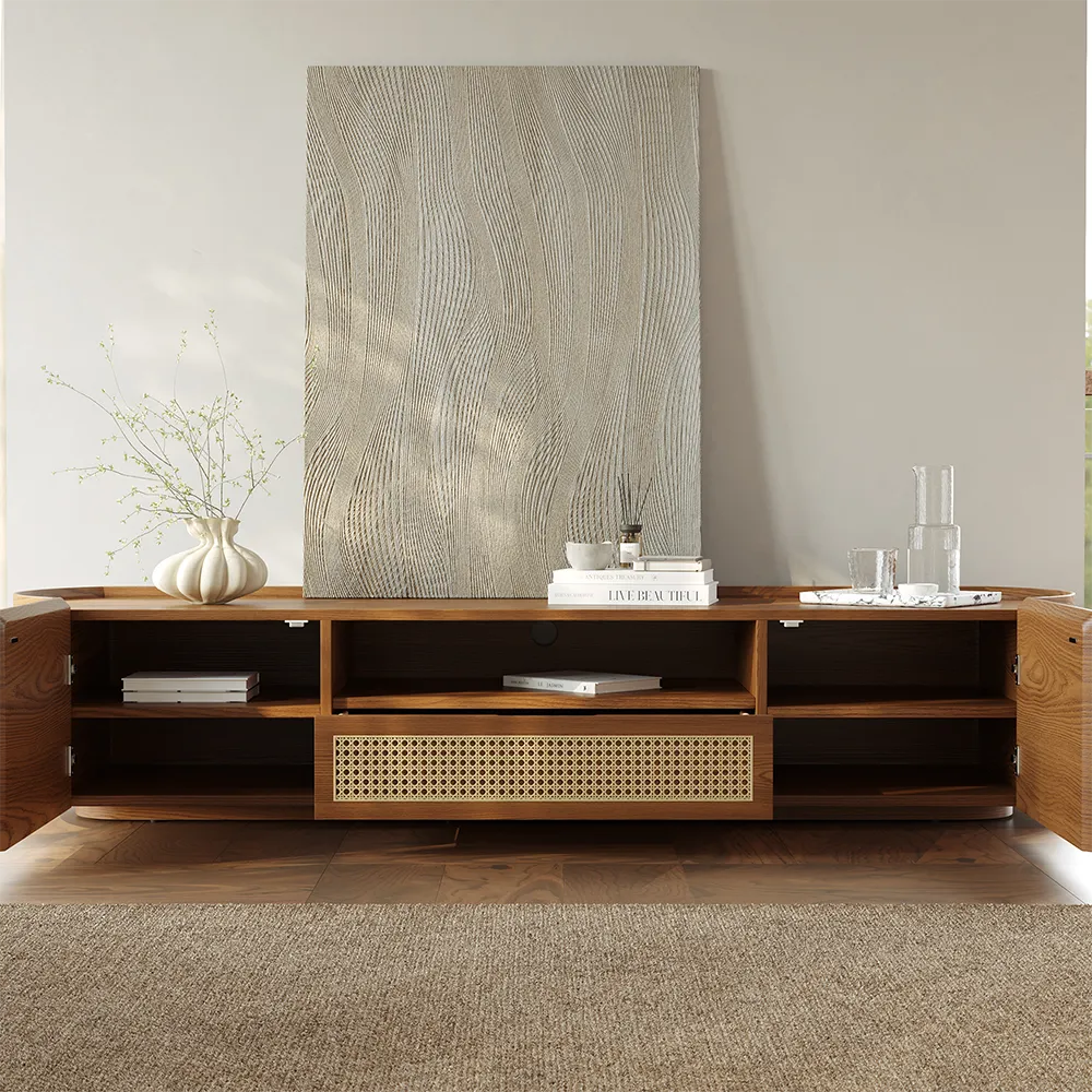 Mid-Century Modern Walnut TV Stand Mid-Century Modern Walnut TV Stand