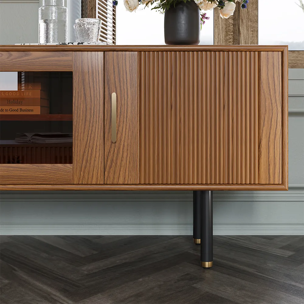 Mid-Century Modern Walnut TV Stand Mid-Century Modern Walnut TV Stand