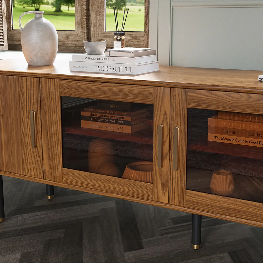 Mid-Century Modern Walnut TV Stand Mid-Century Modern Walnut TV Stand