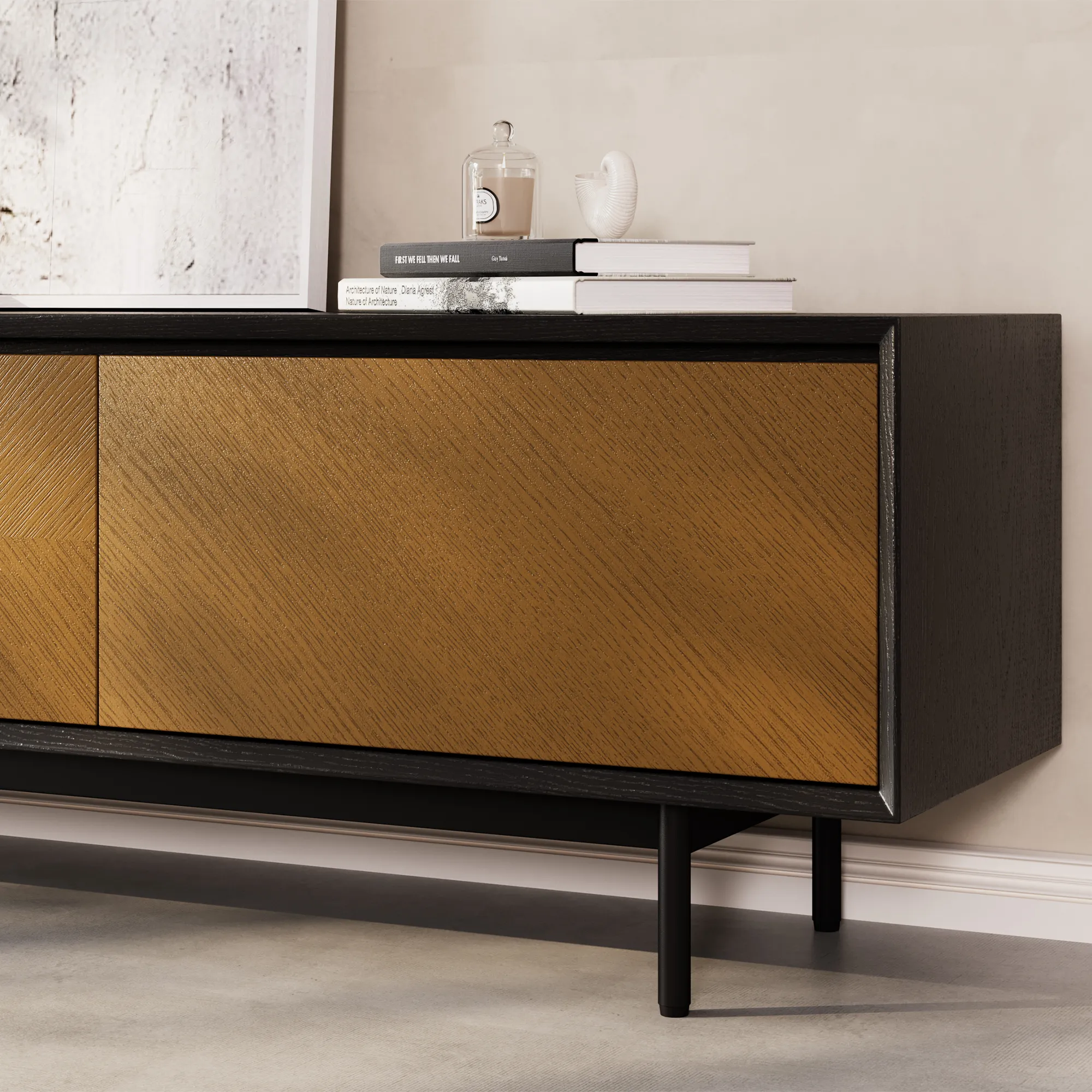 Mid-Century Modern Wood TV Stand Mid-Century Modern Wood TV Stand