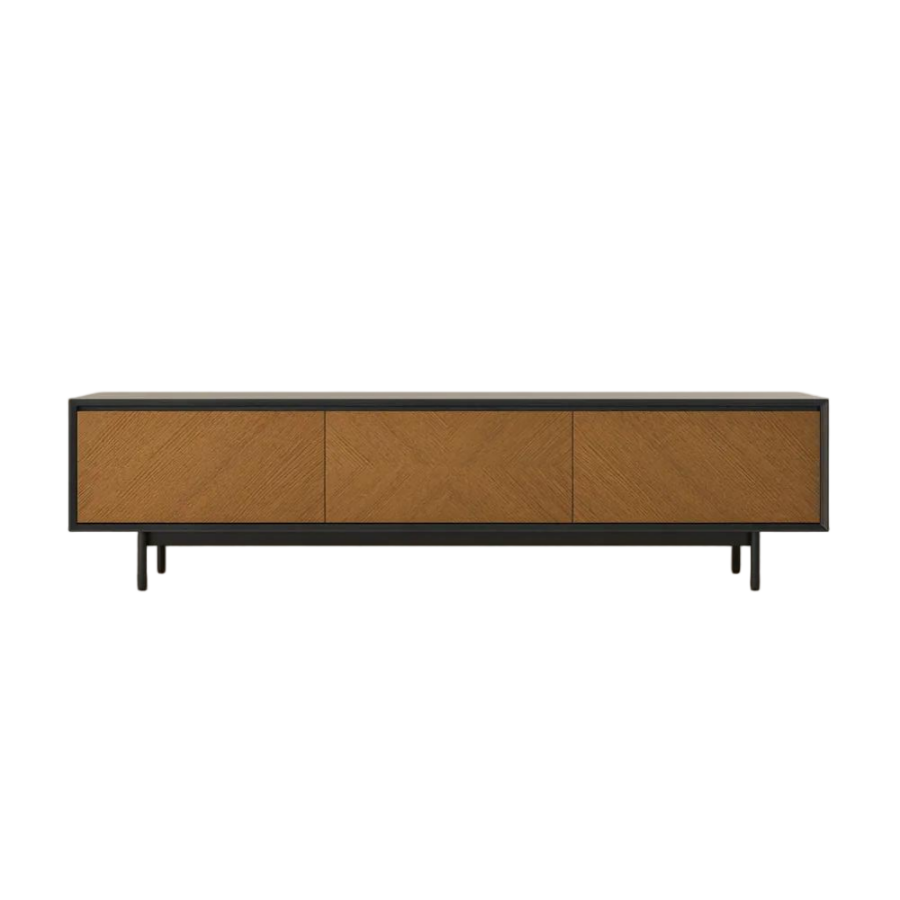 Mid-Century Modern Wood TV Stand