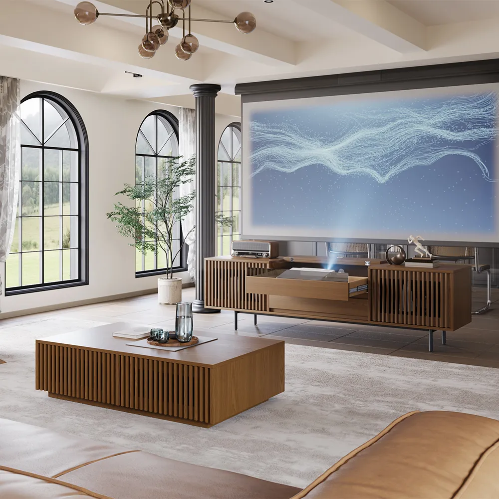 Mid-Century Modern TV Stand for Projector Mid-Century Modern TV Stand for Projector