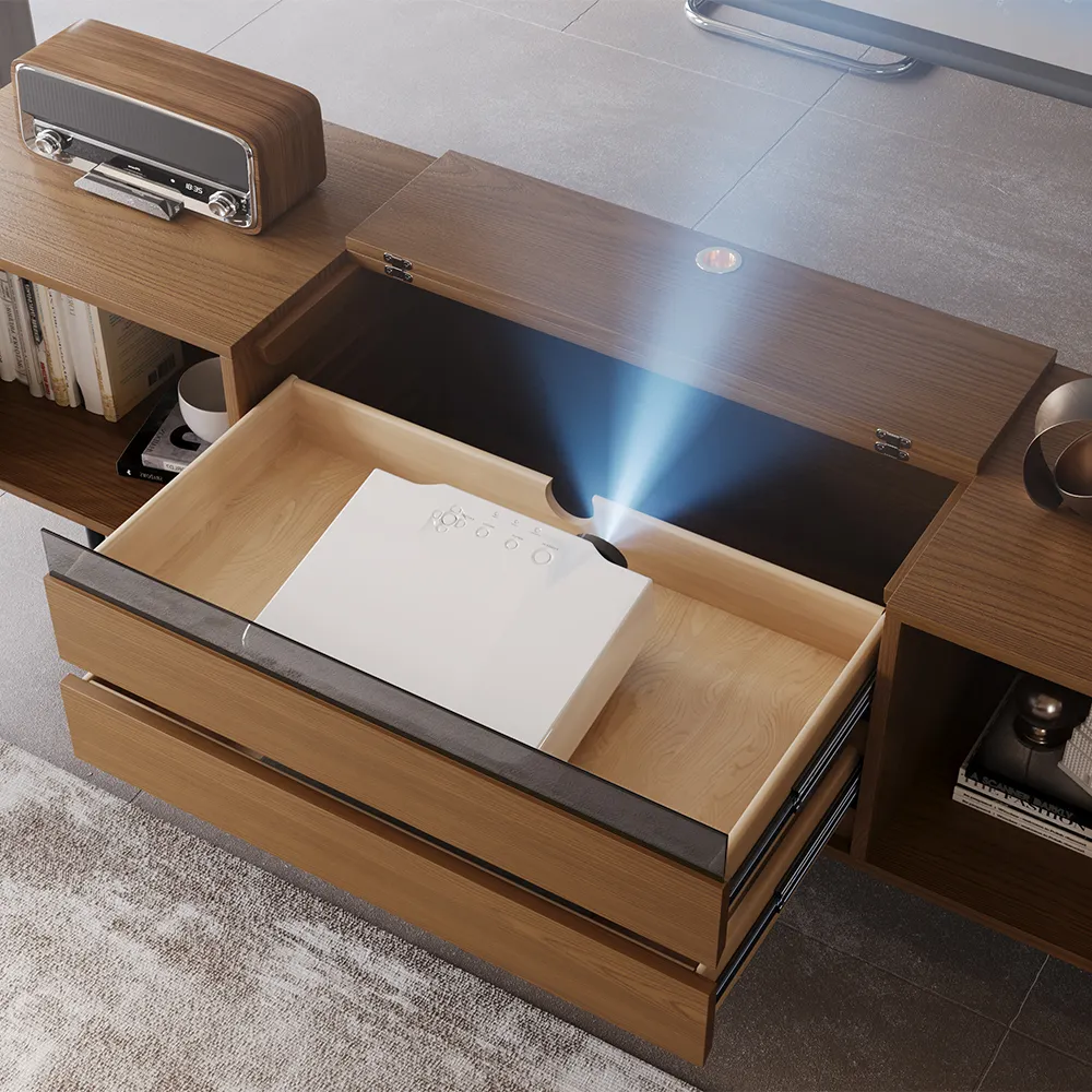 Mid-Century Modern TV Stand for Projector Mid-Century Modern TV Stand for Projector