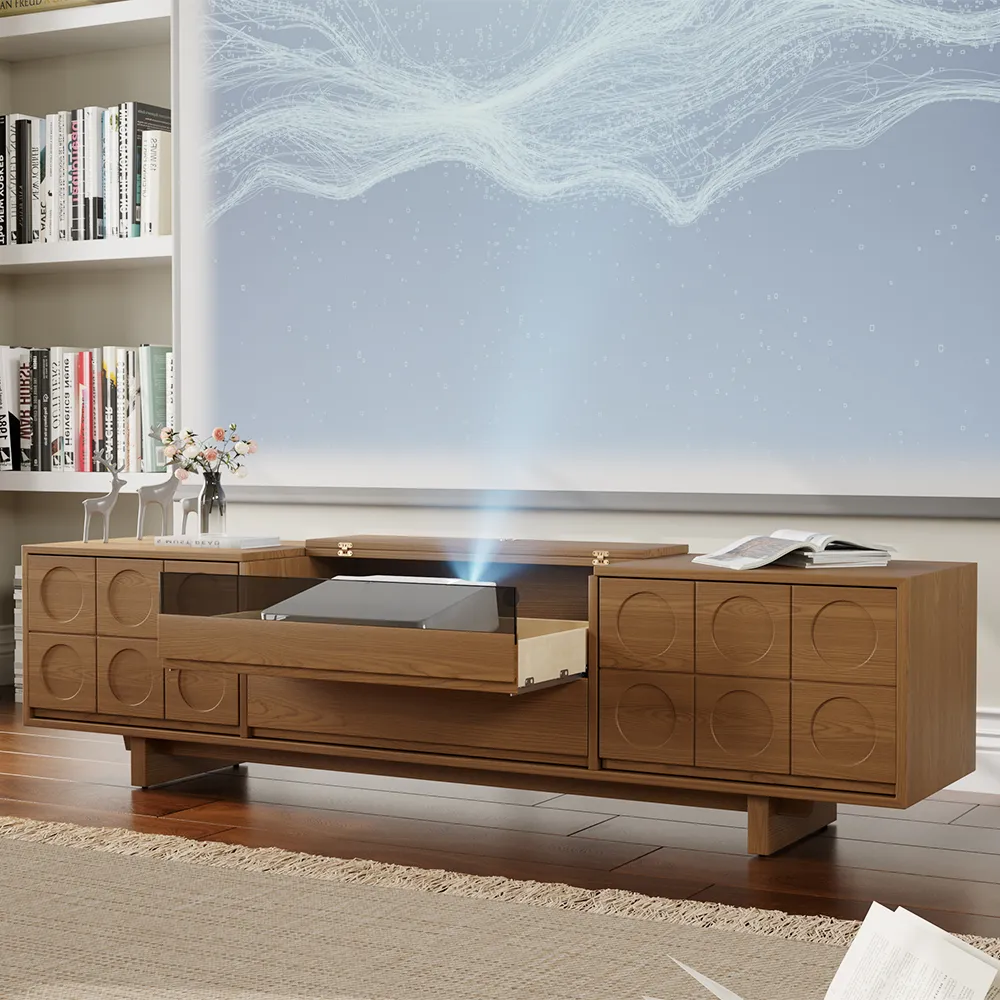 Mid-Century Modern TV Stand for Projector