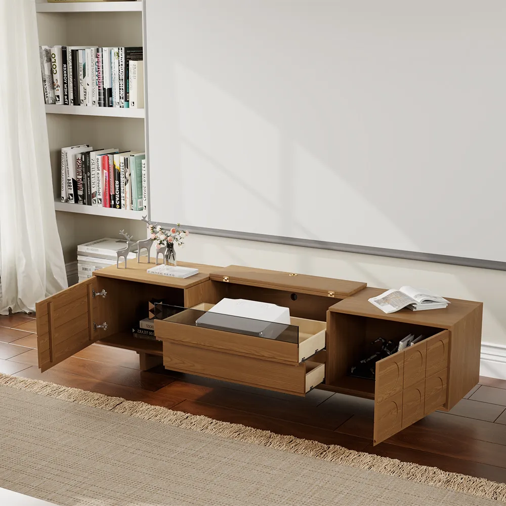 Mid-Century Modern TV Stand for Projector