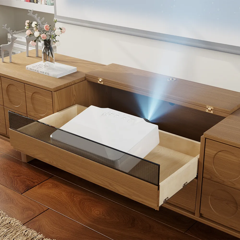Mid-Century Modern TV Stand for Projector
