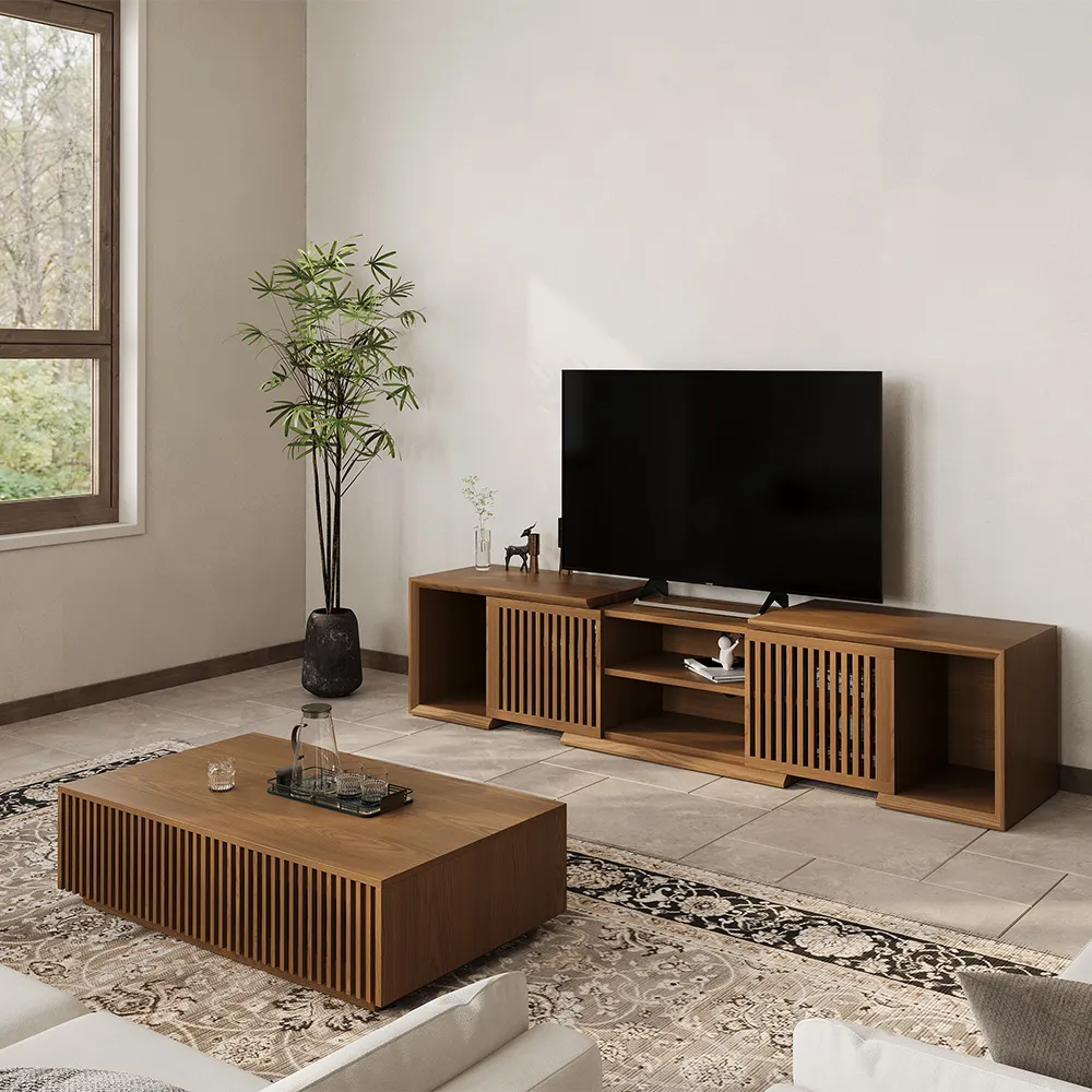 Mid-Century Modern Corner TV Stand