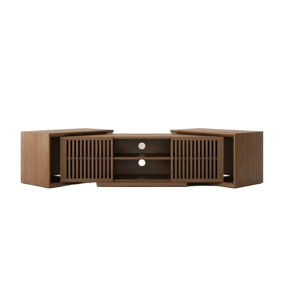 Mid-Century Modern Corner TV Stand