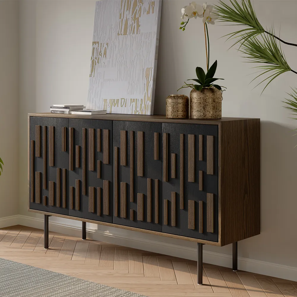 20260513Mid-Century Modern Rubber Tall TV Stand07582665 Mid-Century Modern Rubber Tall TV Stand