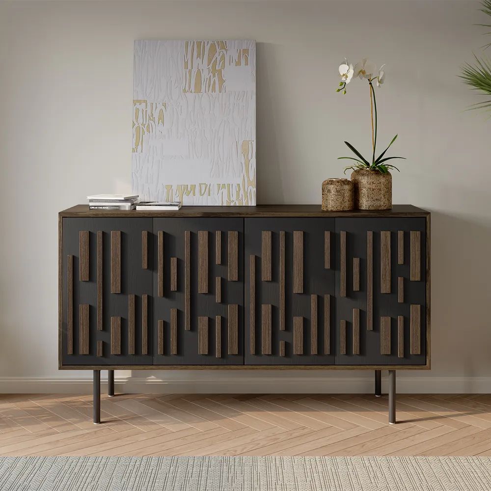 Mid-Century Modern Rubber Tall TV Stand Mid-Century Modern Rubber Tall TV Stand