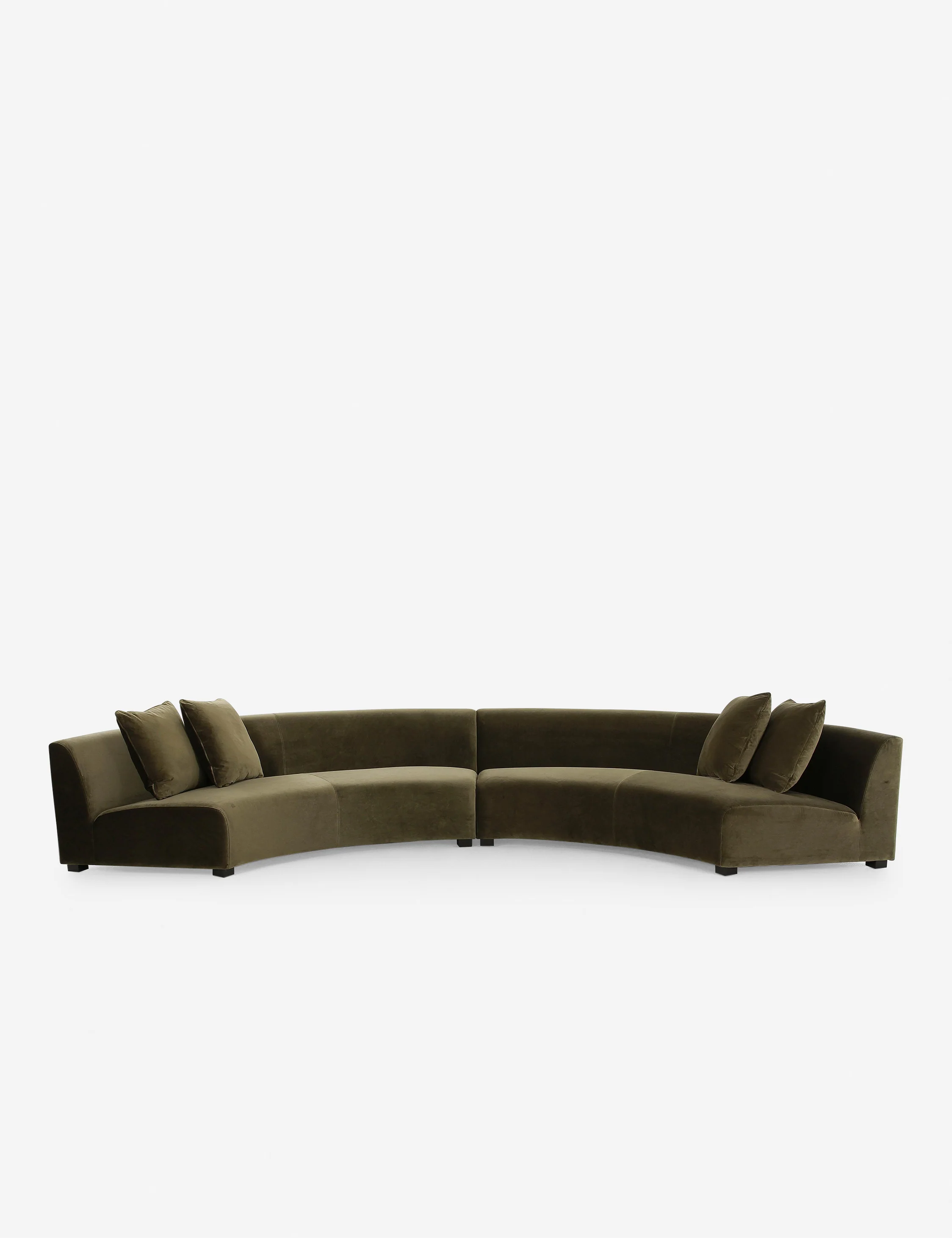 2-Piece Modern Curved Sectional Sofa 2-Piece Modern Curved Sectional Sofa