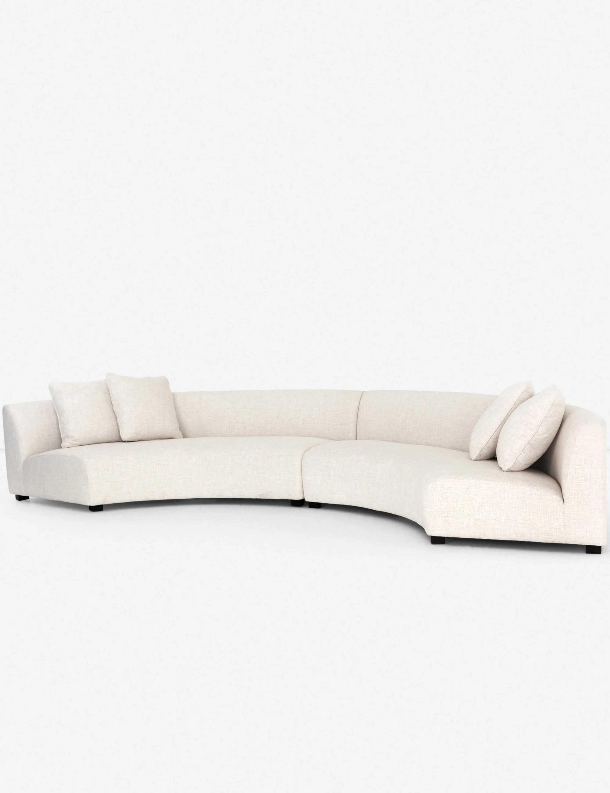 2-Piece Modern Curved Sectional Sofa 2-Piece Modern Curved Sectional Sofa
