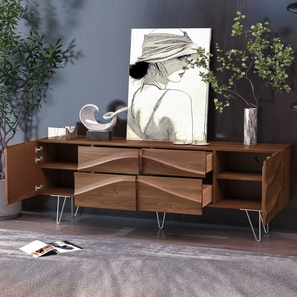 Modern TV Stand with Hairpin Legs Modern TV Stand with Hairpin Legs