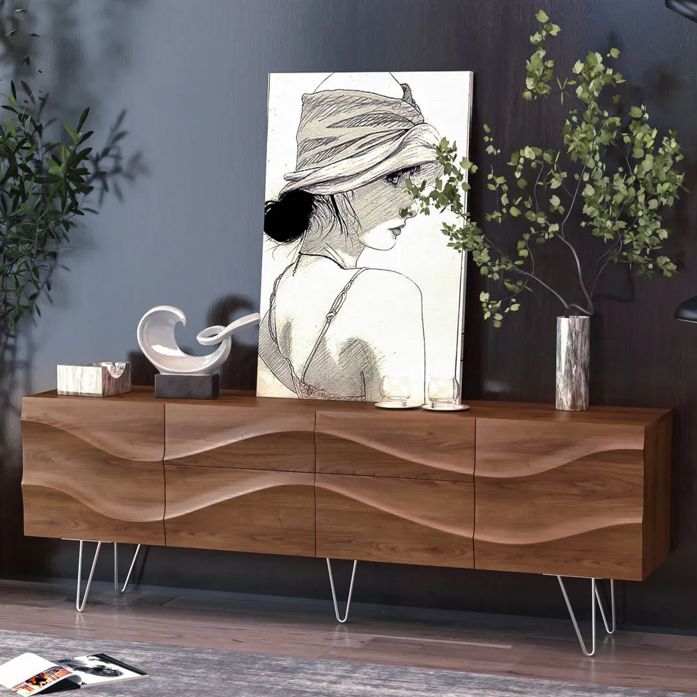 Modern TV Stand with Hairpin Legs Modern TV Stand with Hairpin Legs