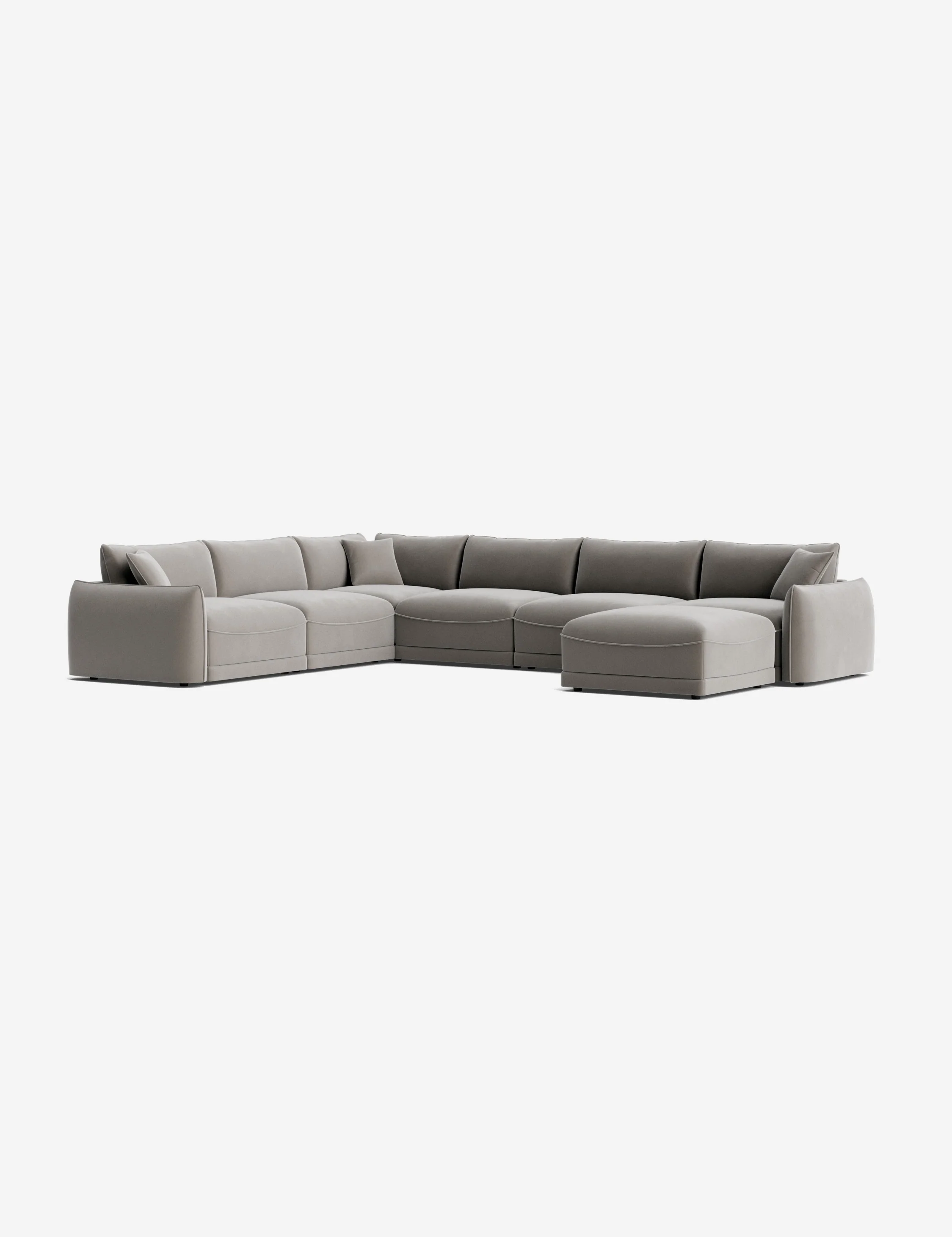 Modular Corner Sectional Sofa With Ottoman Modular Corner Sectional Sofa With Ottoman