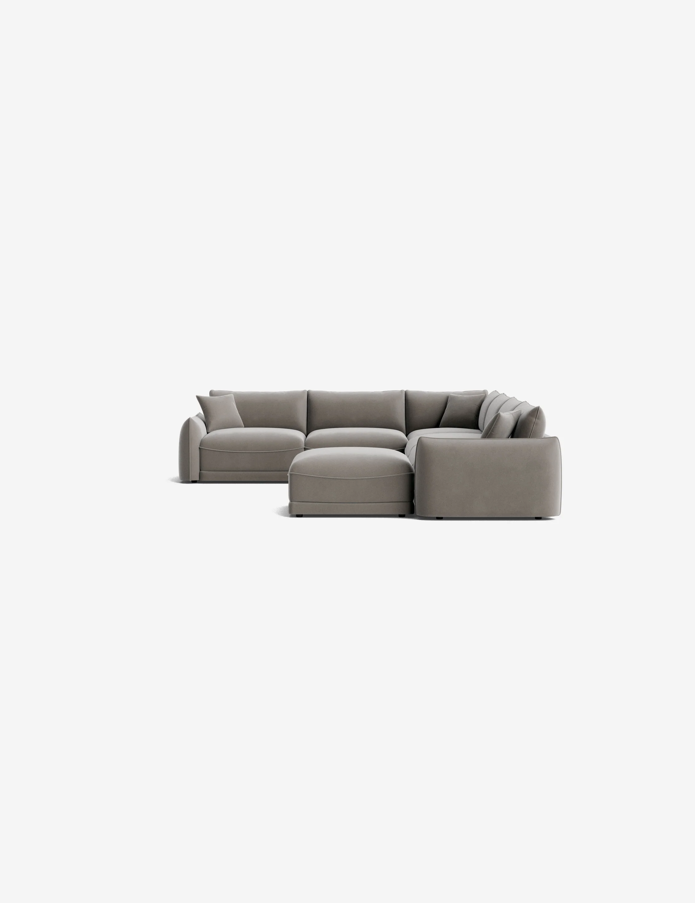 Modular Corner Sectional Sofa With Ottoman Modular Corner Sectional Sofa With Ottoman