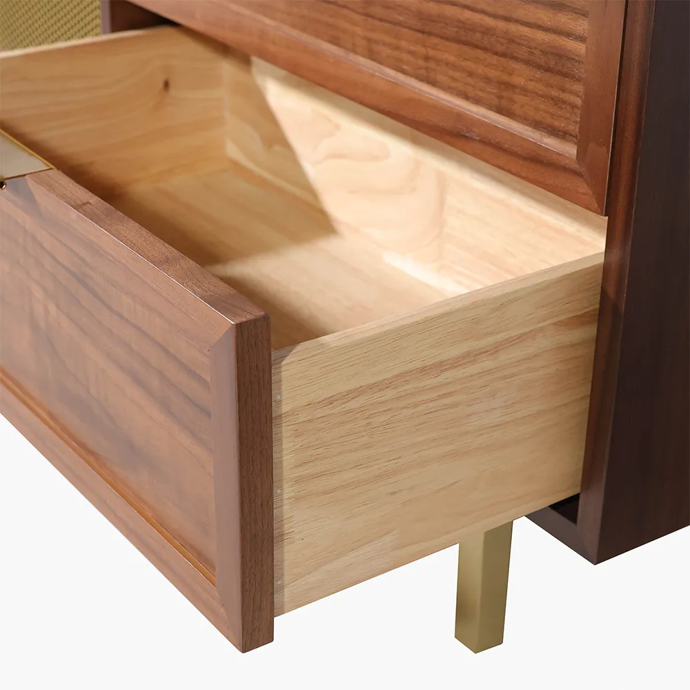 Mid-Century Modern Sliding TV Stand Mid-Century Modern Sliding TV Stand