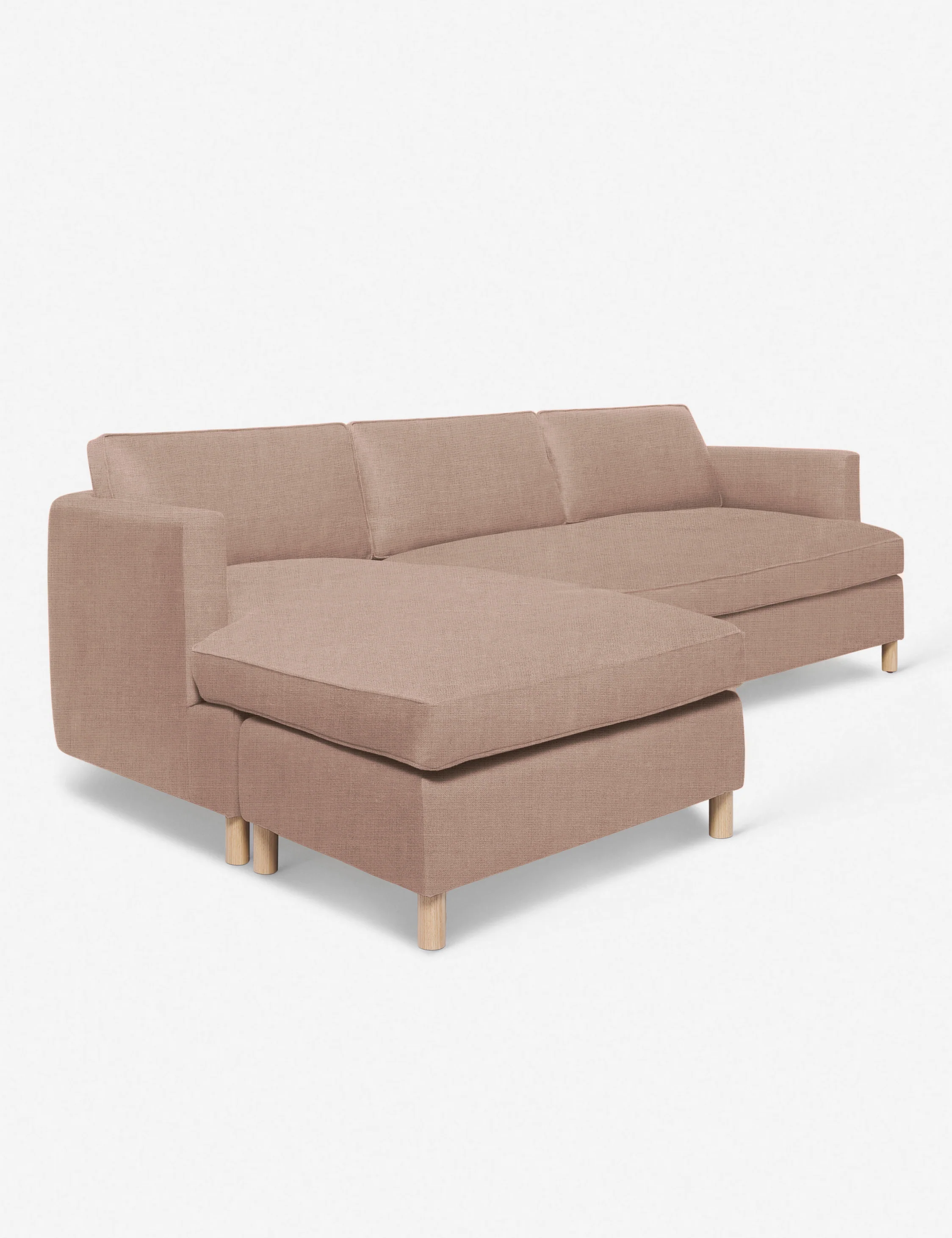Apricot Linen Sectional Sofa