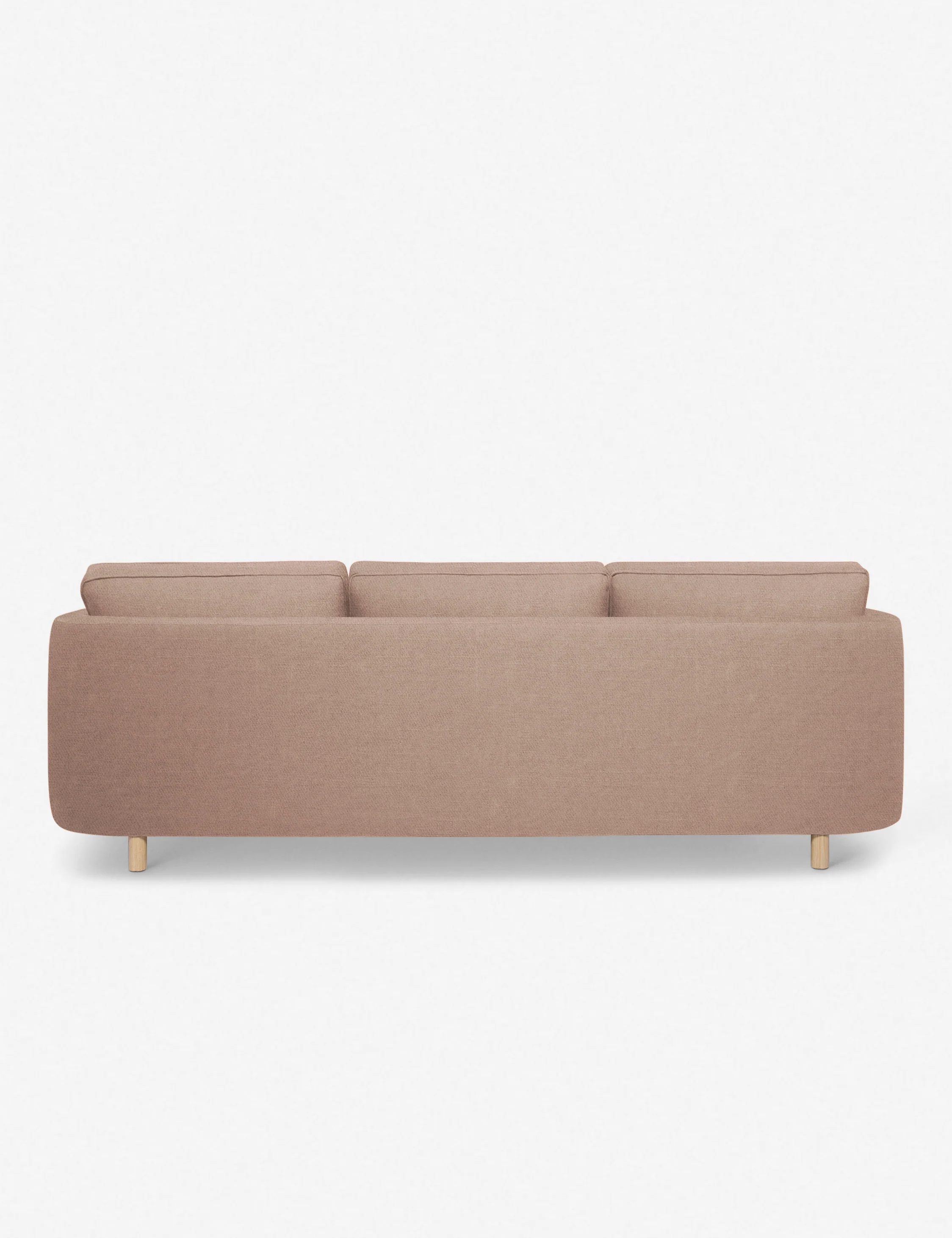 Apricot Linen Sectional Sofa